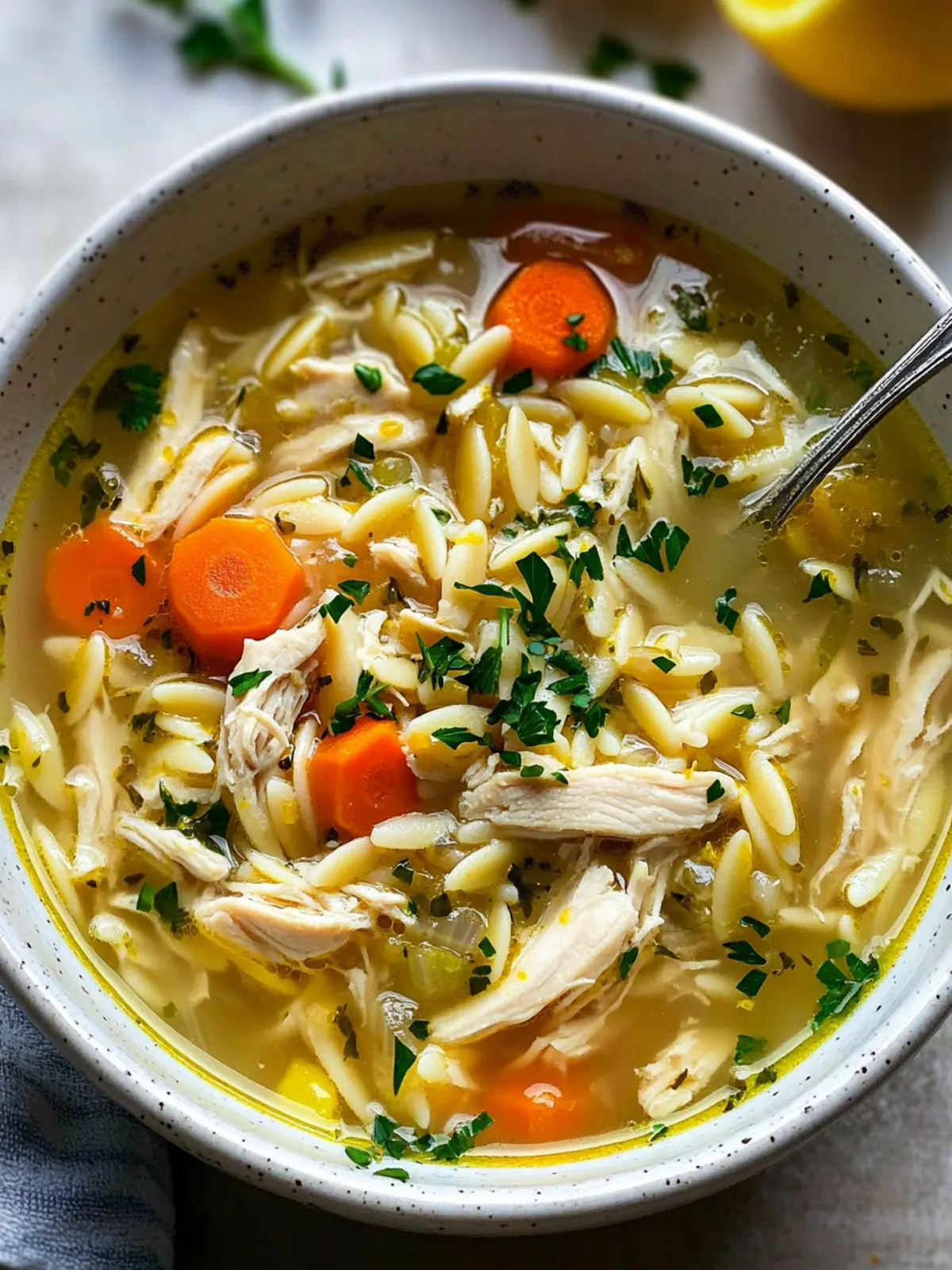 Cozy Crockpot Lemon Chicken Orzo Soup for Busy Nights 5 Crockpot Lemon Chicken Orzo Soup