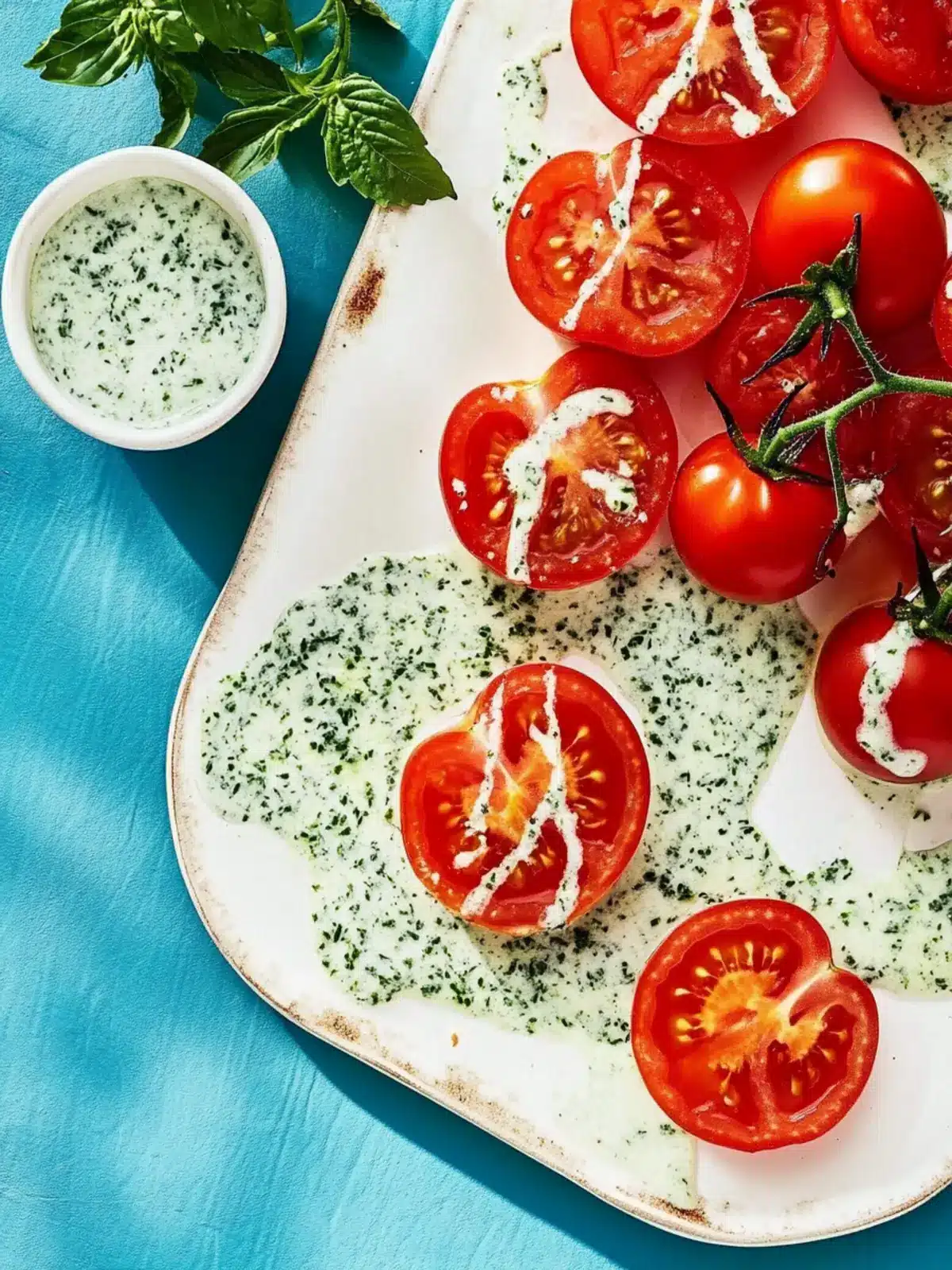 Summer’s Best Tomatoes with Green Goddess Dressing Magic 4 Tomatoes with Green Goddess Dressing