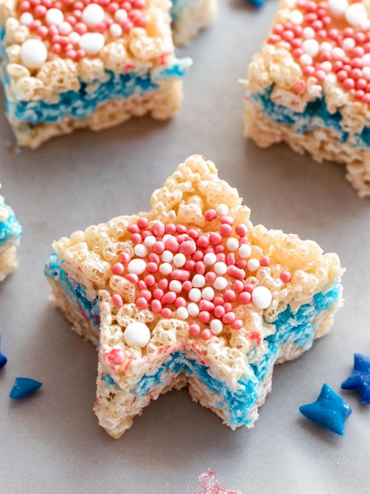 Delicious 4th of July Rice Krispie Treats for Celebrations 5 4th of July Rice Krispie Treats