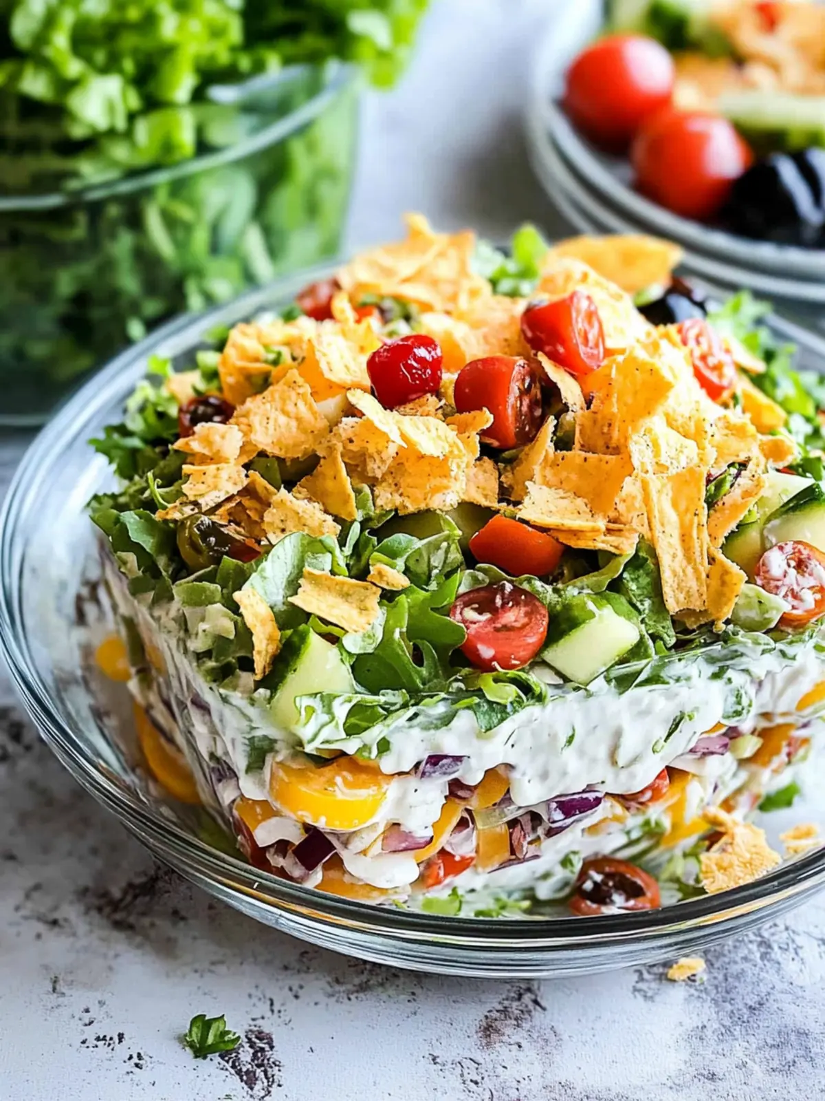 Vibrant Overnight Layered Salad Recipe for Easy Meal Prep 3 Overnight Layered Salad Recipe