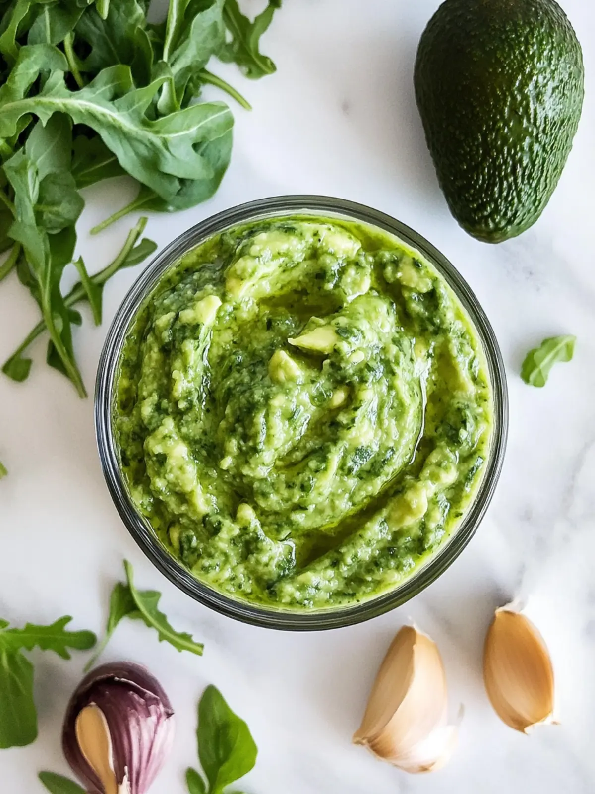 Vegan Avocado Arugula Pesto: A Creamy, Healthy Twist 2 Vegan Avocado Arugula Pesto