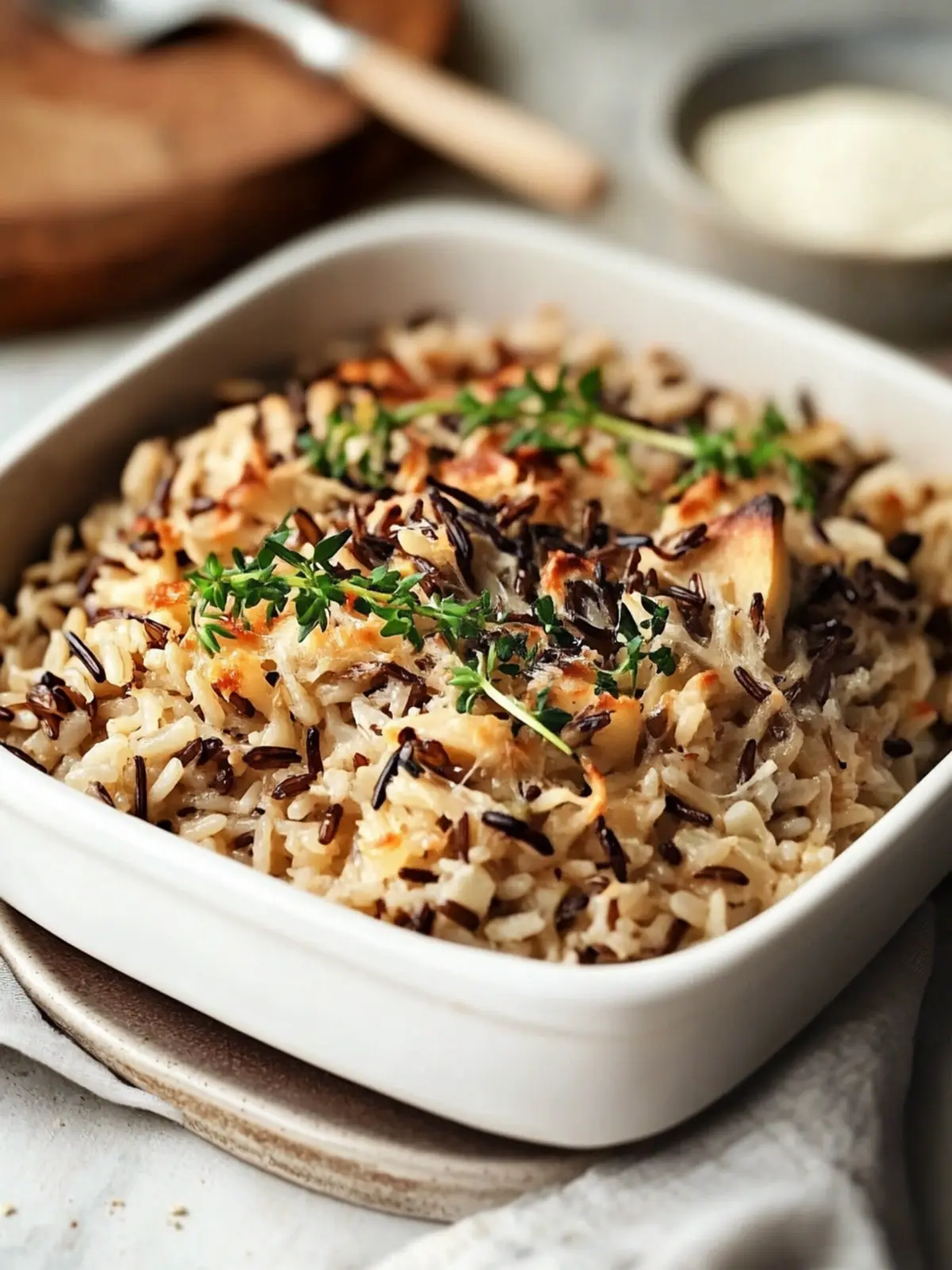 Savory Wild Rice Casserole Packed with Flavor and Crunch 4 Wild Rice Casserole