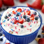 Festive Red, White & Blue Cake Batter Dip in Just 5 Minutes 2 Red, White & Blue Cake Batter Dip