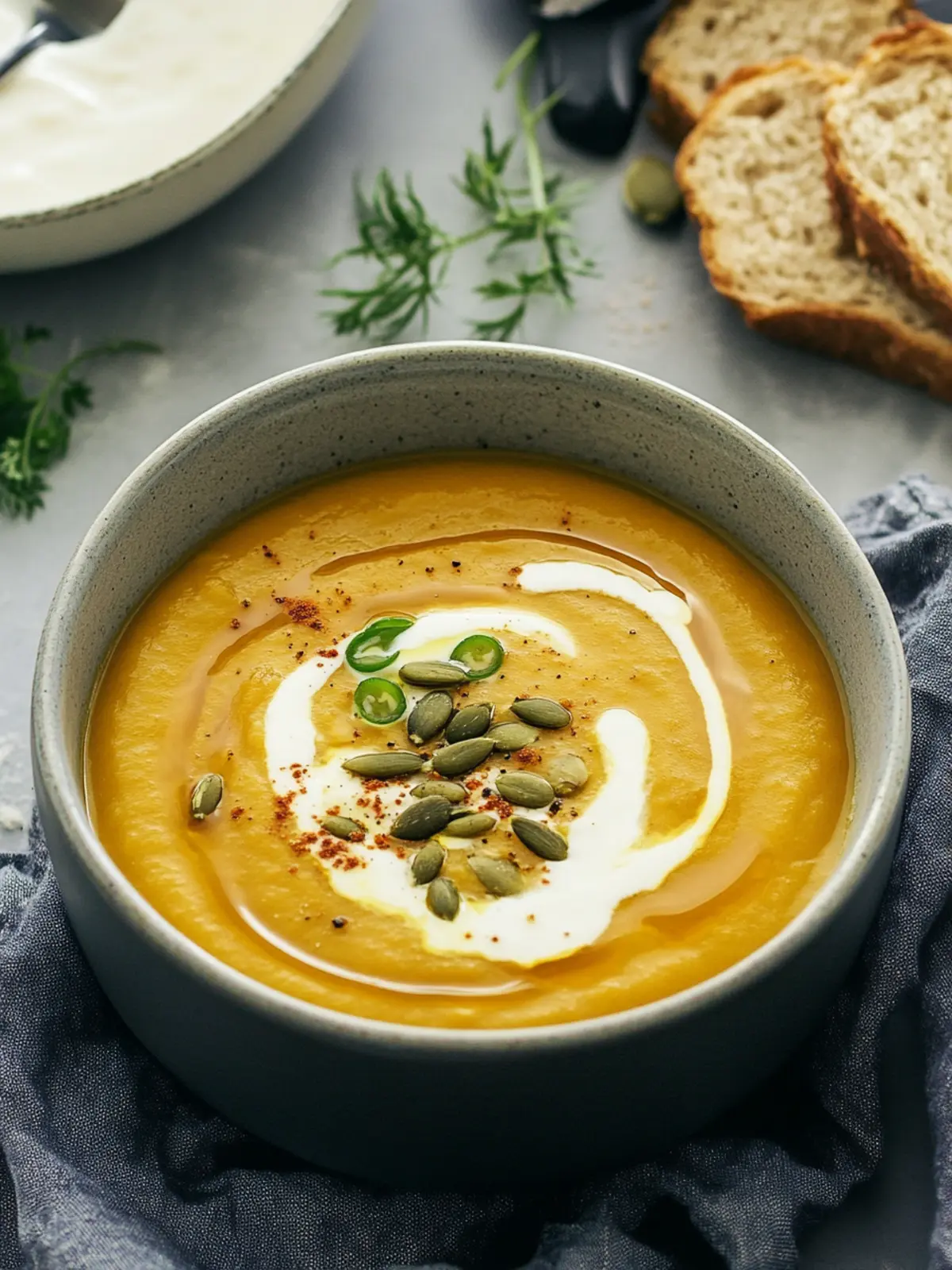 Creamy Roasted Acorn Squash Soup with a Twist of Apple 4 Roasted Acorn Squash Soup