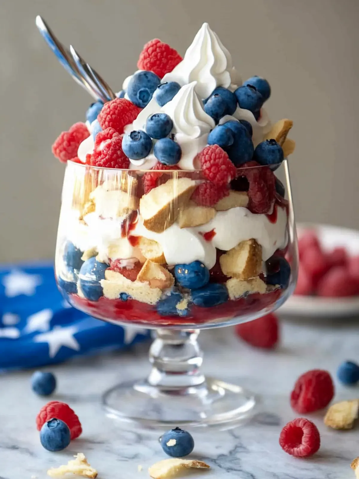 Celebrate with Easy Red White And Blue Trifle Delight 2 Easy Red White And Blue Trifle