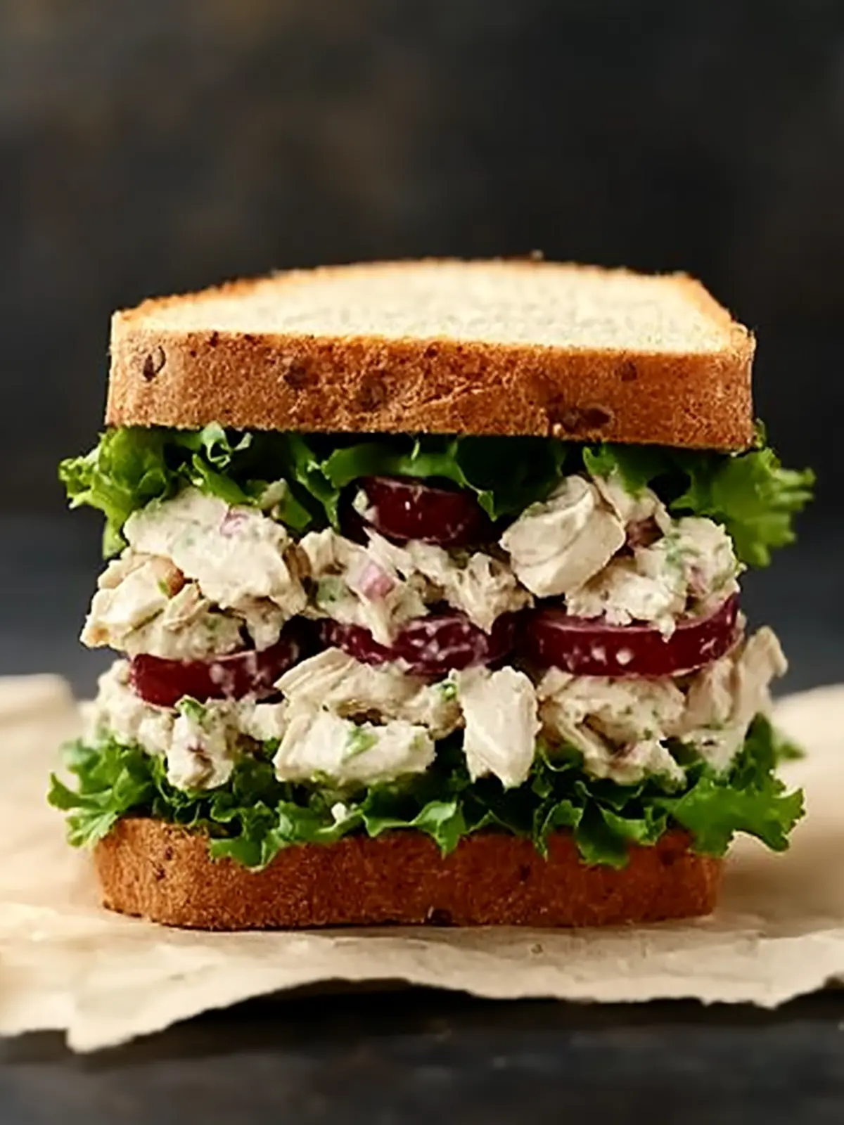 Delicious IC-Friendly Chicken Salad Sandwich with Blueberries 3 Chicken Salad Sandwich