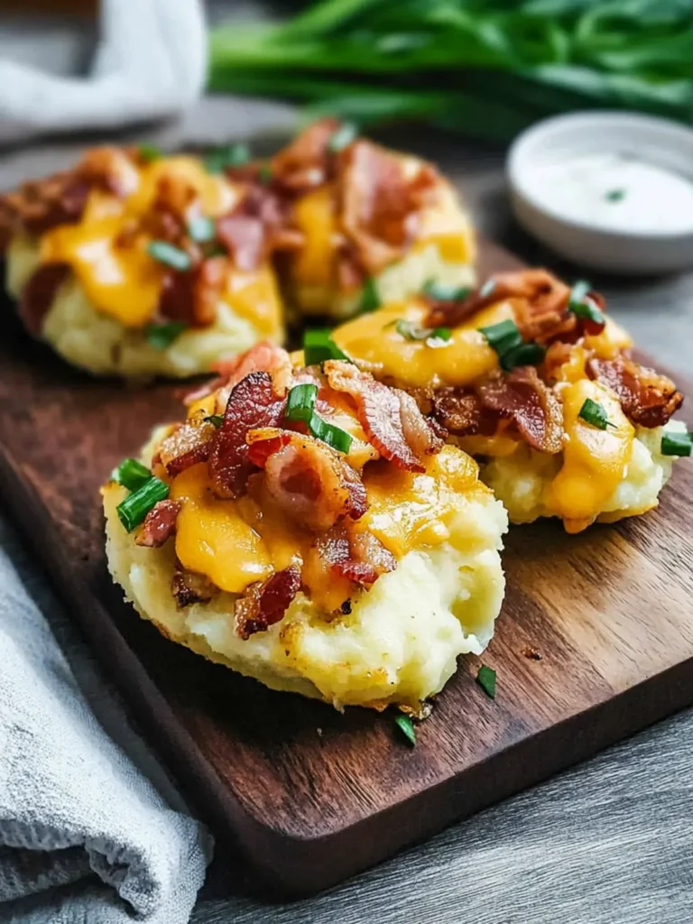 Cheesy Bacon Loaded Smashed Potatoes