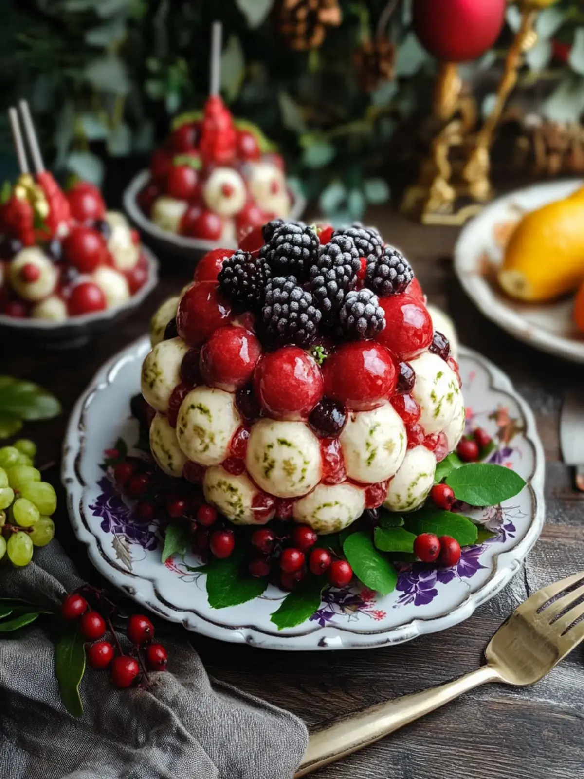 Delicious Festive Cheese Ball Recipe with a Pomegranate Twist 3 Festive Cheese Ball Recipe