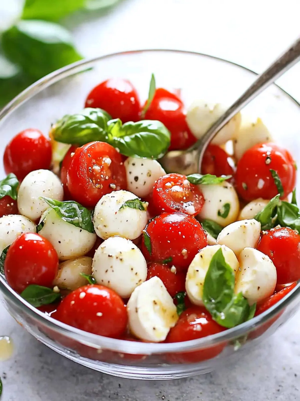 Easy Caprese Salad with Cherry Tomatoes - Ready in 8 Minutes! 3 Easy Caprese Salad with Cherry Tomatoes