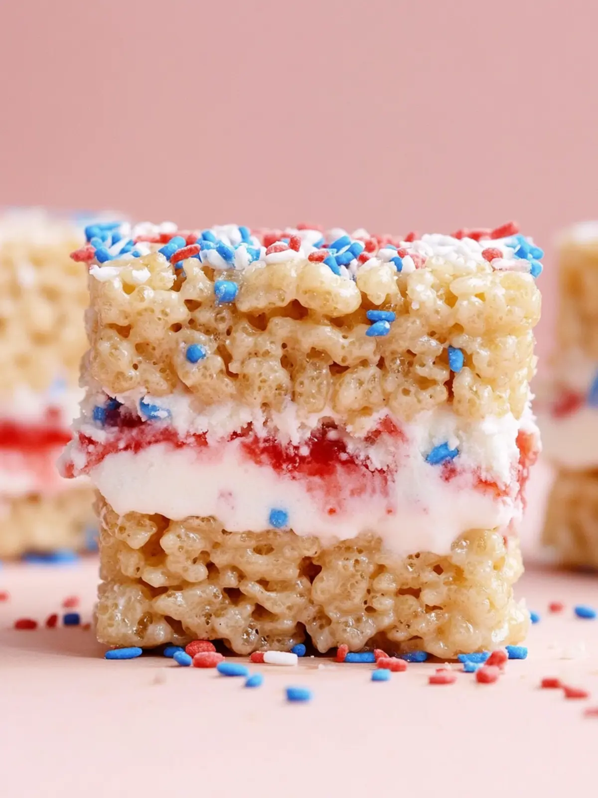 Red, White & Cool: No-Bake Rice Krispies Ice Cream Sandwiches 3 Red, White & Cool: Rice Krispies Ice Cream Sandwiches