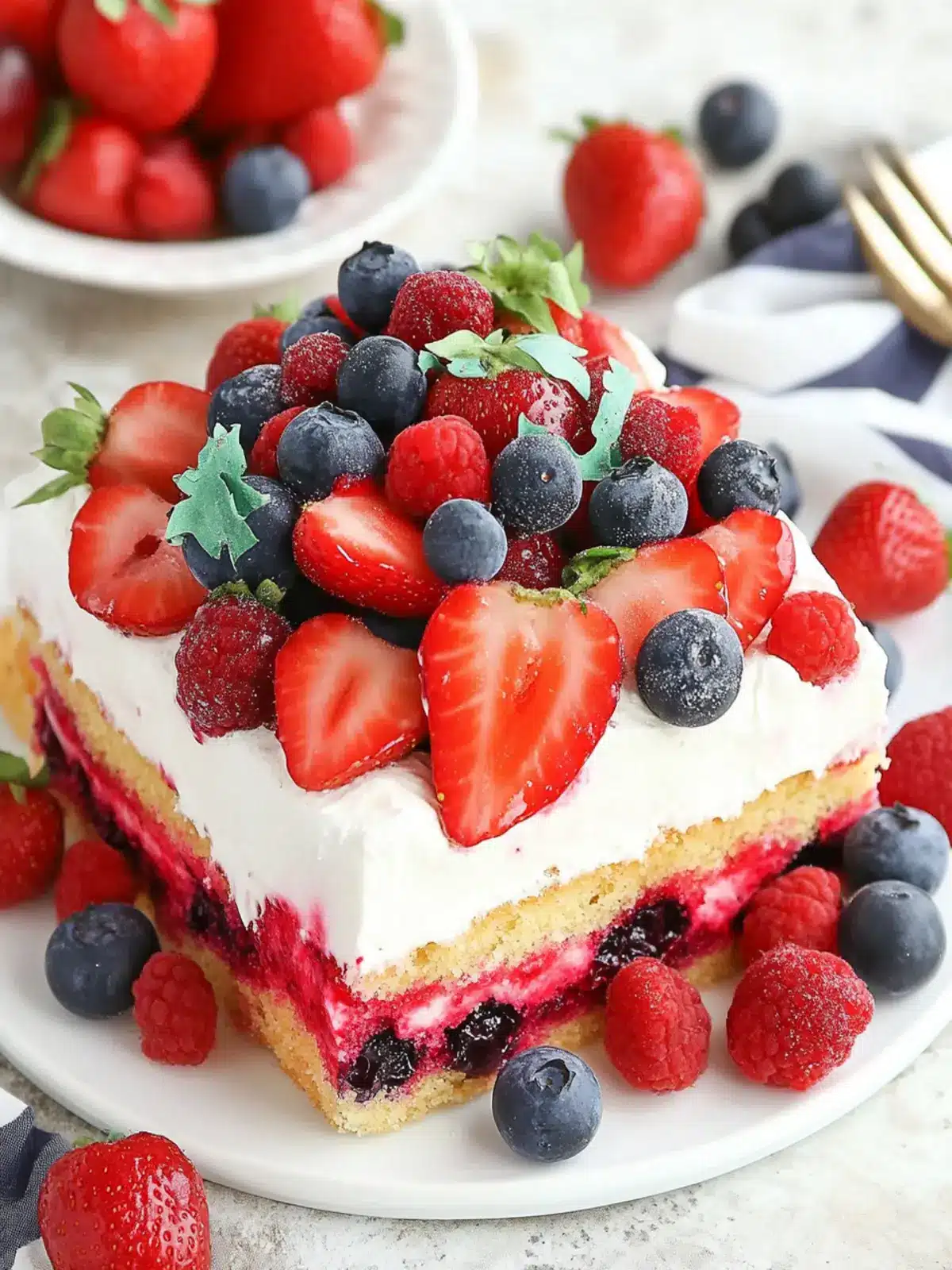 Delicious Berry Poke Cake That’s Perfect for Summer Fun 2 Berry Poke Cake