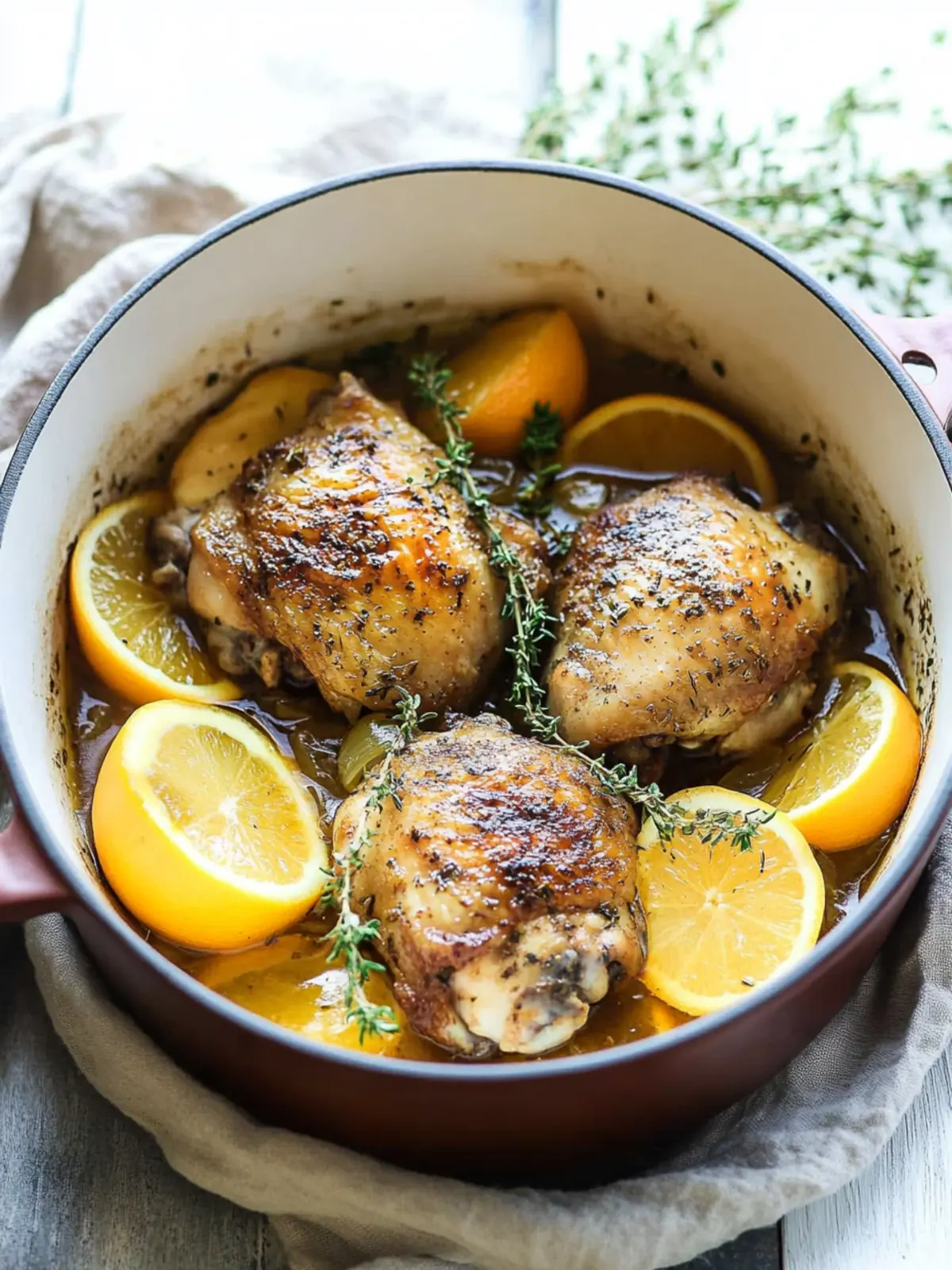 Allspice, Orange and Lemon Crockpot Chicken Thighs Recipe 3 Allspice, Orange and Lemon Crockpot Chicken Thighs