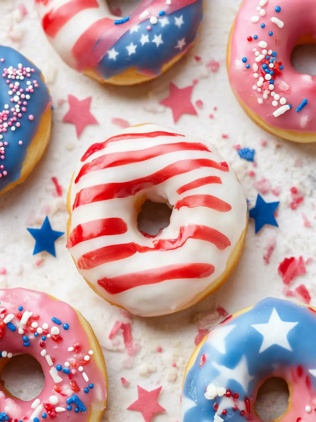 Fun American Flag Donuts That Will Wow Your 4th of July Guests 4 American Flag Donuts
