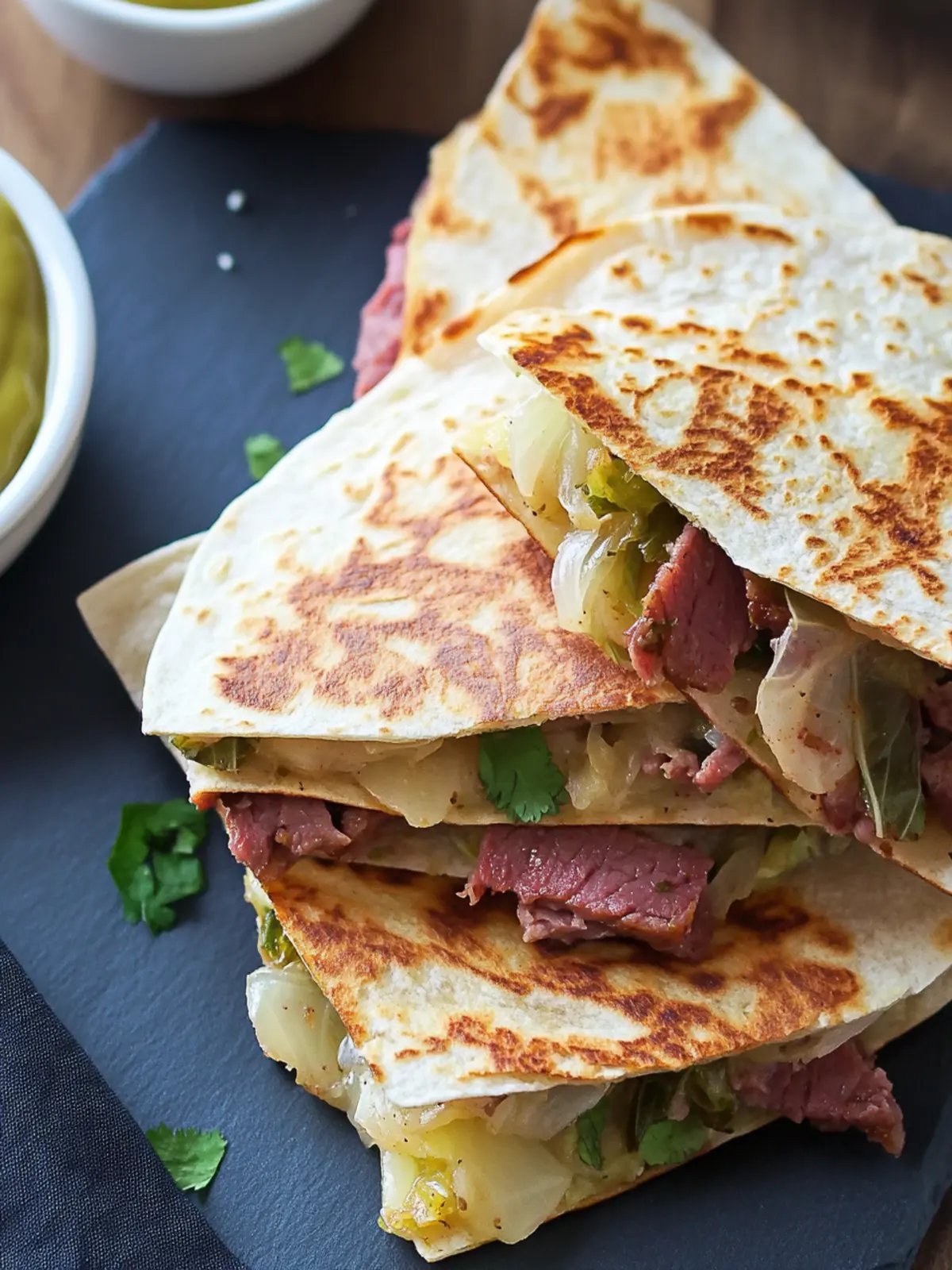 Corned Beef and Cabbage Quesadillas: A Fun Leftover Makeover 3 Corned Beef and Cabbage Quesadillas