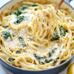 5-Ingredient Spinach & Pasta Alfredo: Easy Comfort in 25 Minutes 44 5-Ingredient Spinach & Pasta Alfredo