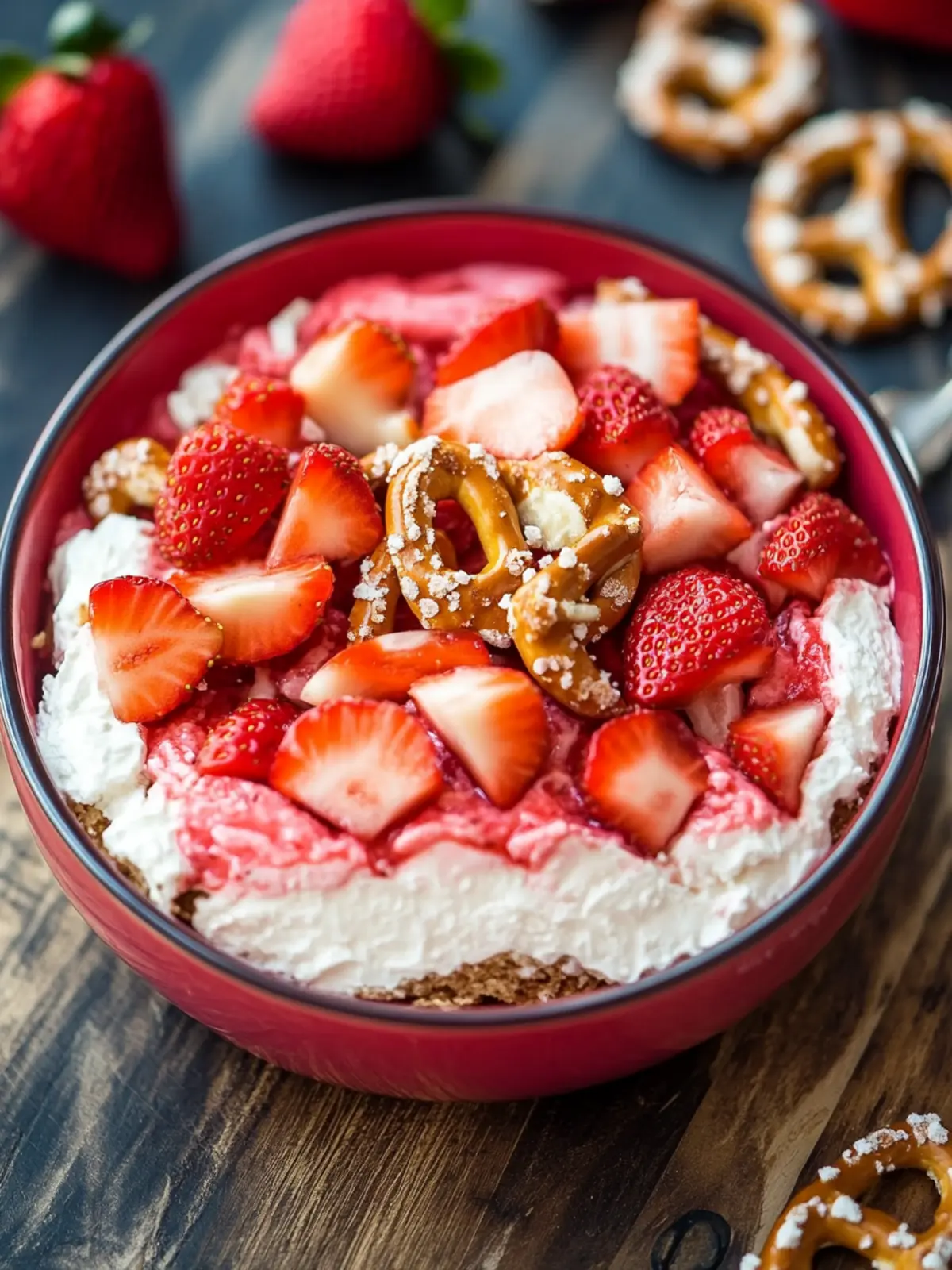 Irresistible Strawberry Pretzel Salad for Easy Summer Fun 2 Strawberry Pretzel Salad