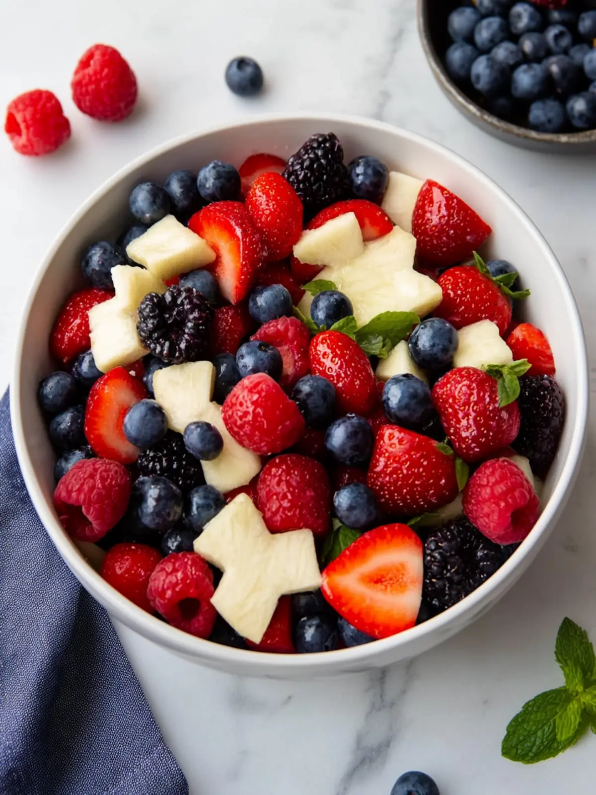 Simple Red White and Blue Fruit Salad for a Fresh Summer Treat 3 Simple Red White and Blue Fruit Salad