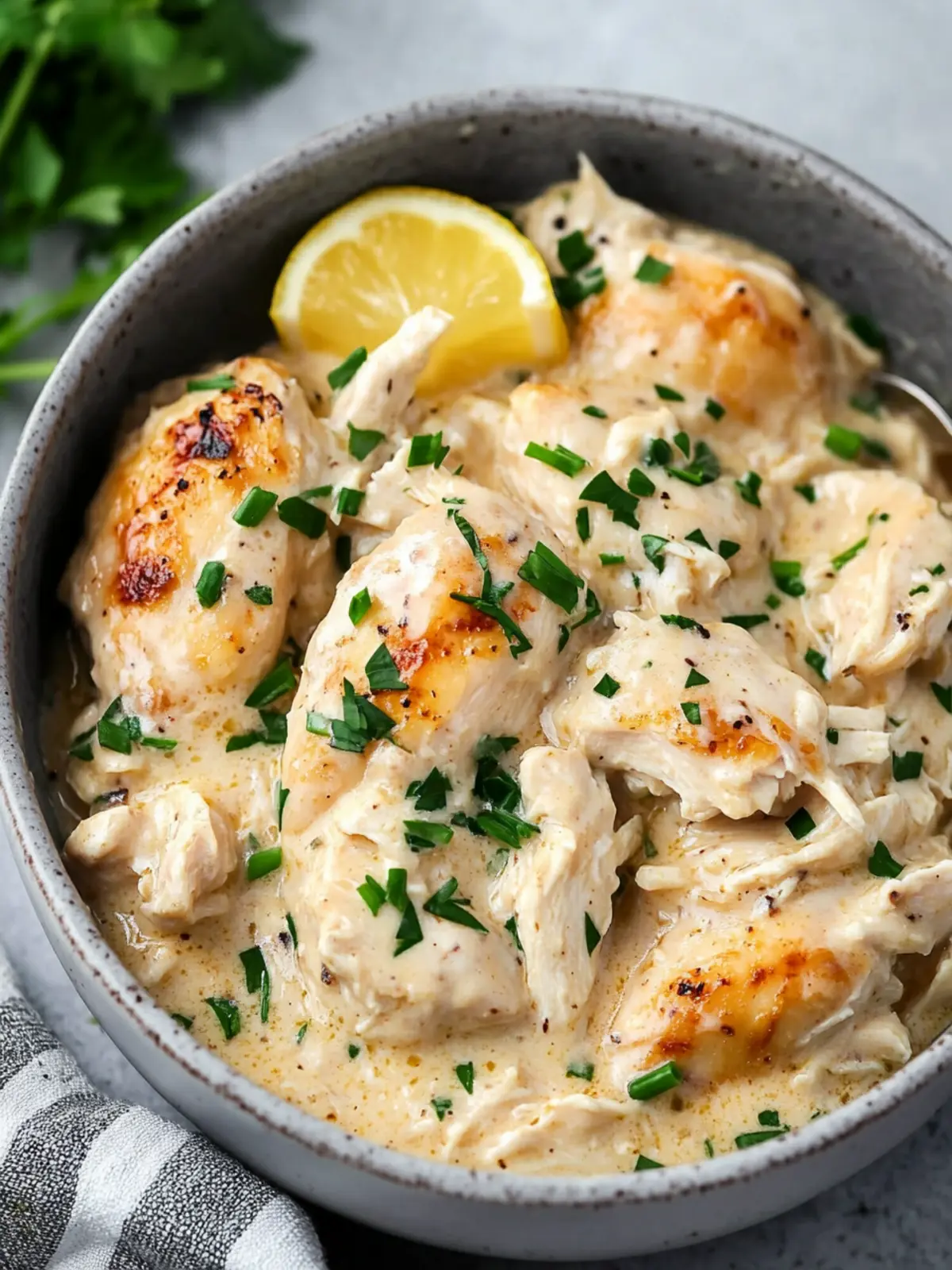 Creamy Slow Cooker Cream Cheese Chicken: Easy Italian Bliss 3 Slow Cooker Cream Cheese Chicken