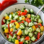 Mediterranean-Style Cucumber and Bell Pepper Salad Bliss 6 Mediterranean-Style Cucumber and Bell Pepper Salad