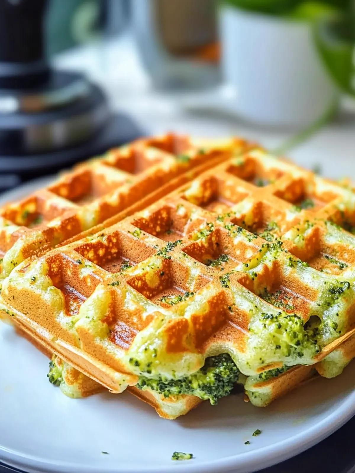 Savory Broccoli & Cheese Waffles for the Perfect Breakfast Treat 2 Broccoli & Cheese Waffles