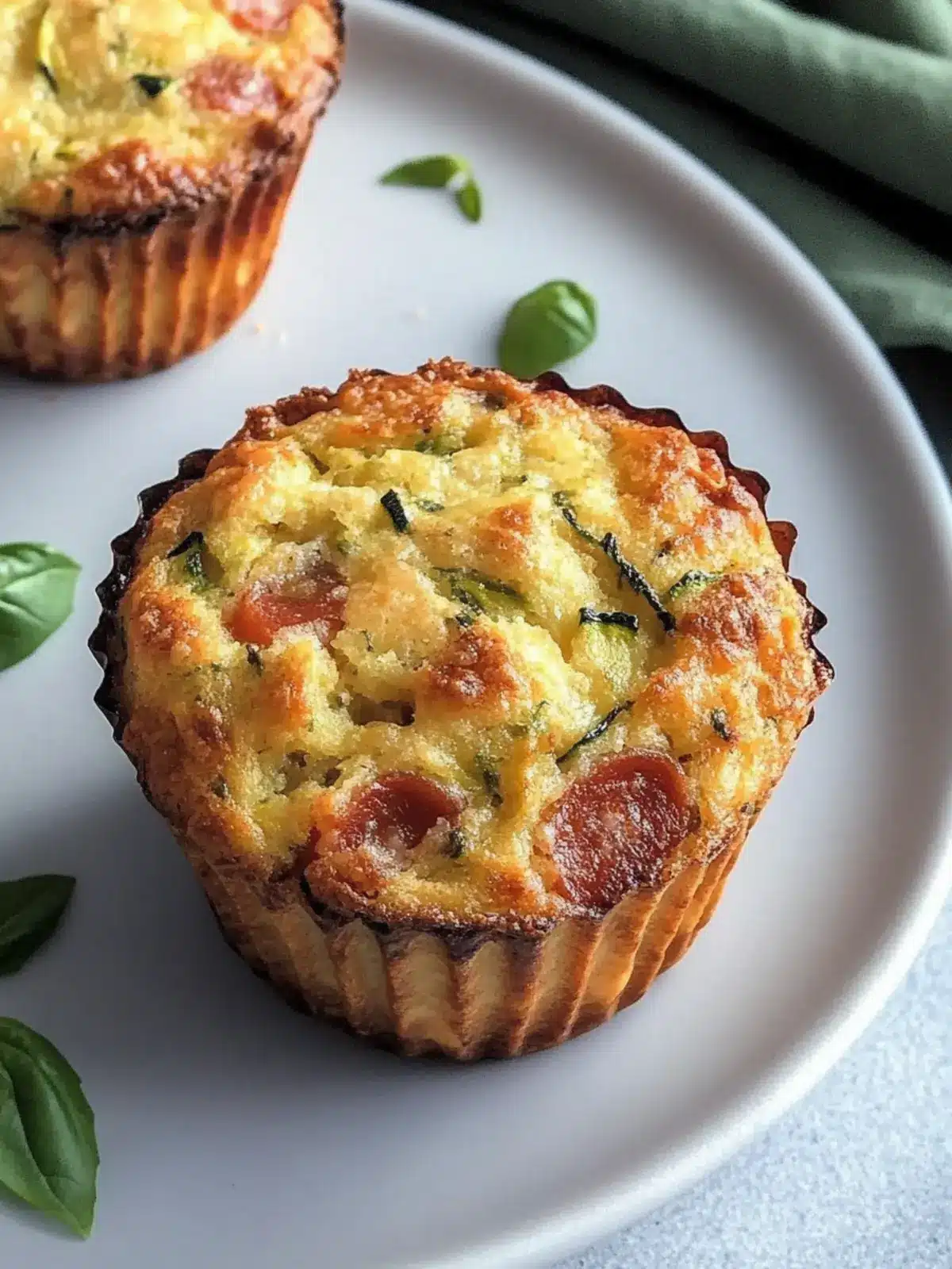Keto Pepperoni Zucchini Muffins for Guilt-Free Snacking 2 Keto Pepperoni Zucchini Muffins