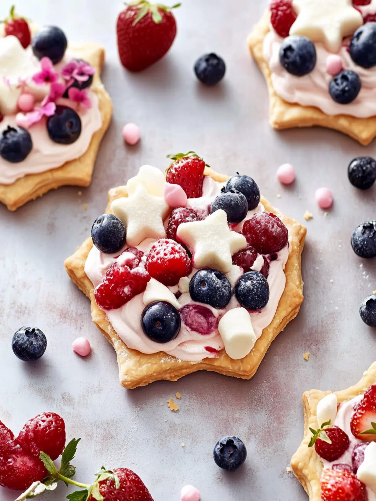Delight in Starstruck Berry Marshmallow Pies Today! 3 Starstruck Berry Marshmallow Pies