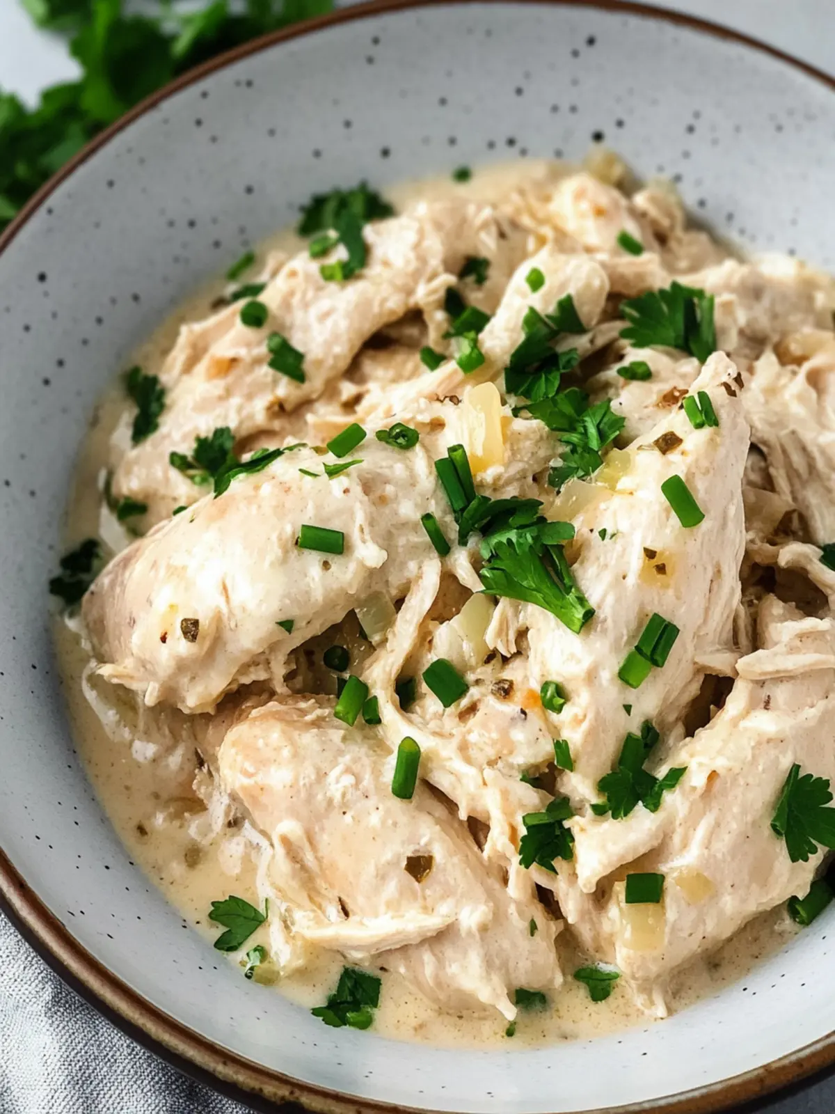 Creamy Slow Cooker Cream Cheese Chicken: Easy Italian Bliss 2 Slow Cooker Cream Cheese Chicken