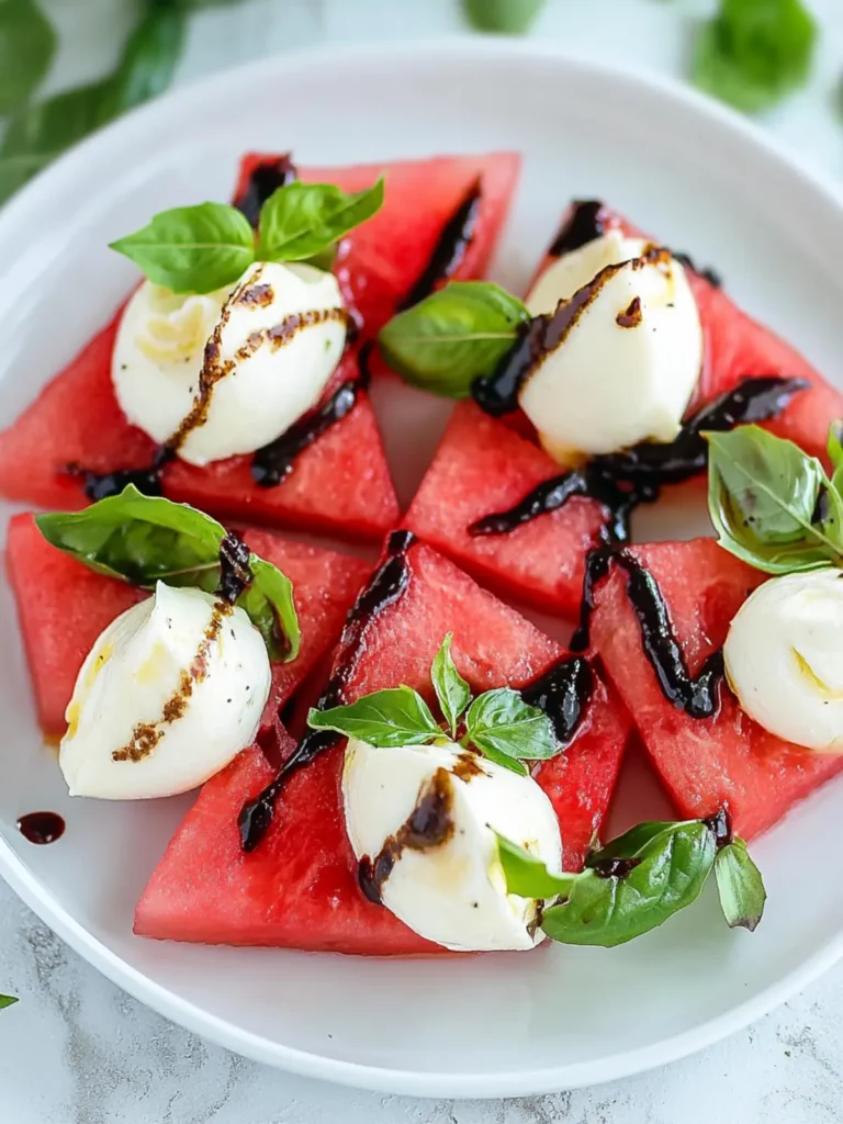 Watermelon Caprese Salad