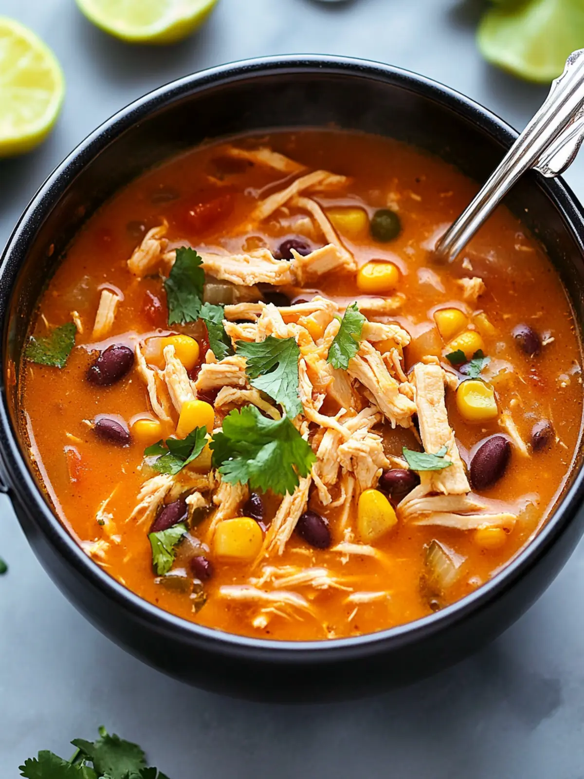 Cozy Up with High Protein Chicken Taco Soup in 30 Minutes 4 High Protein Chicken Taco Soup