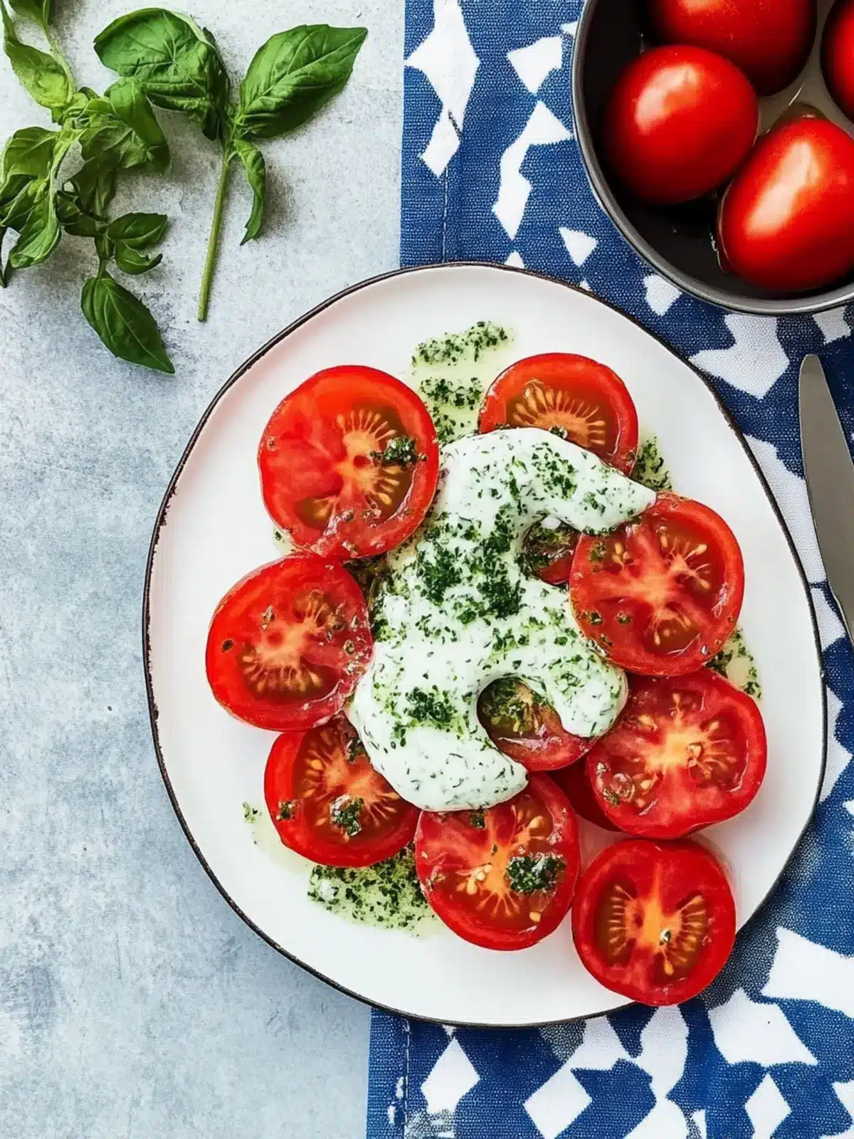Summer’s Best Tomatoes with Green Goddess Dressing Magic 3 Tomatoes with Green Goddess Dressing