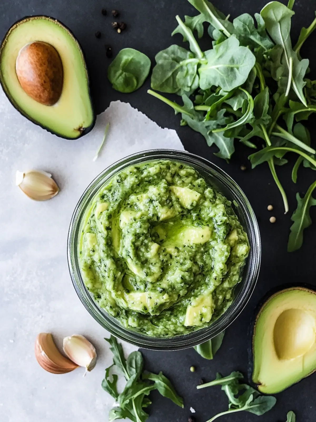 Vegan Avocado Arugula Pesto: Creamy Goodness in Minutes 3 Vegan Avocado Arugula Pesto
