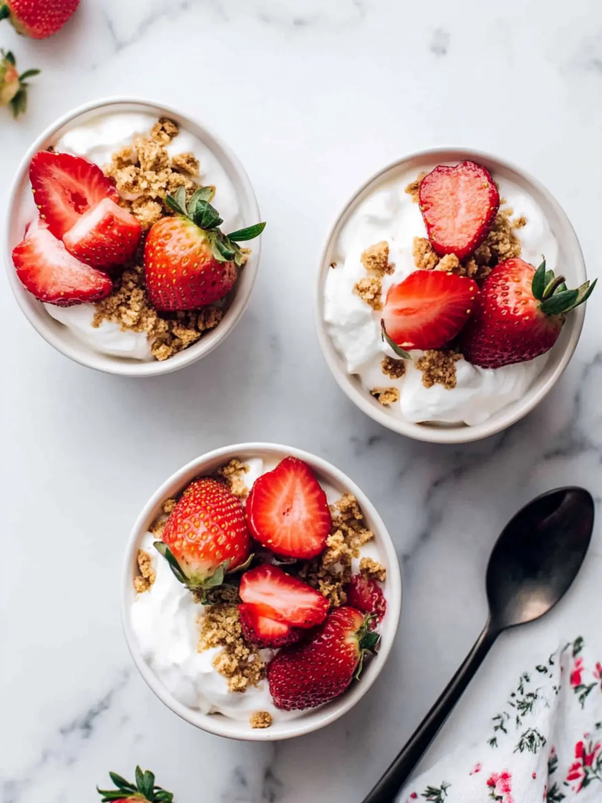 Savor Strawberry Shortcake Yogurt Bowls for a Healthy Twist 4 Strawberry Shortcake Yogurt Bowls