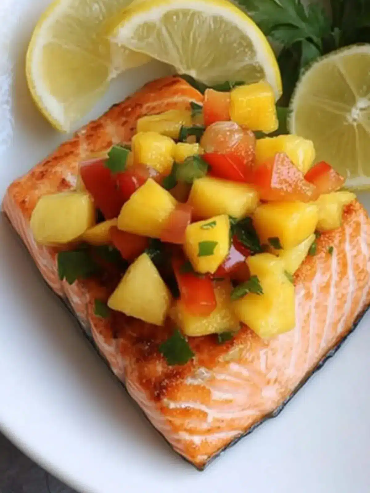 Delicious Salmon with Mango Salsa for a Tropical Twist 4 Salmon with Mango Salsa