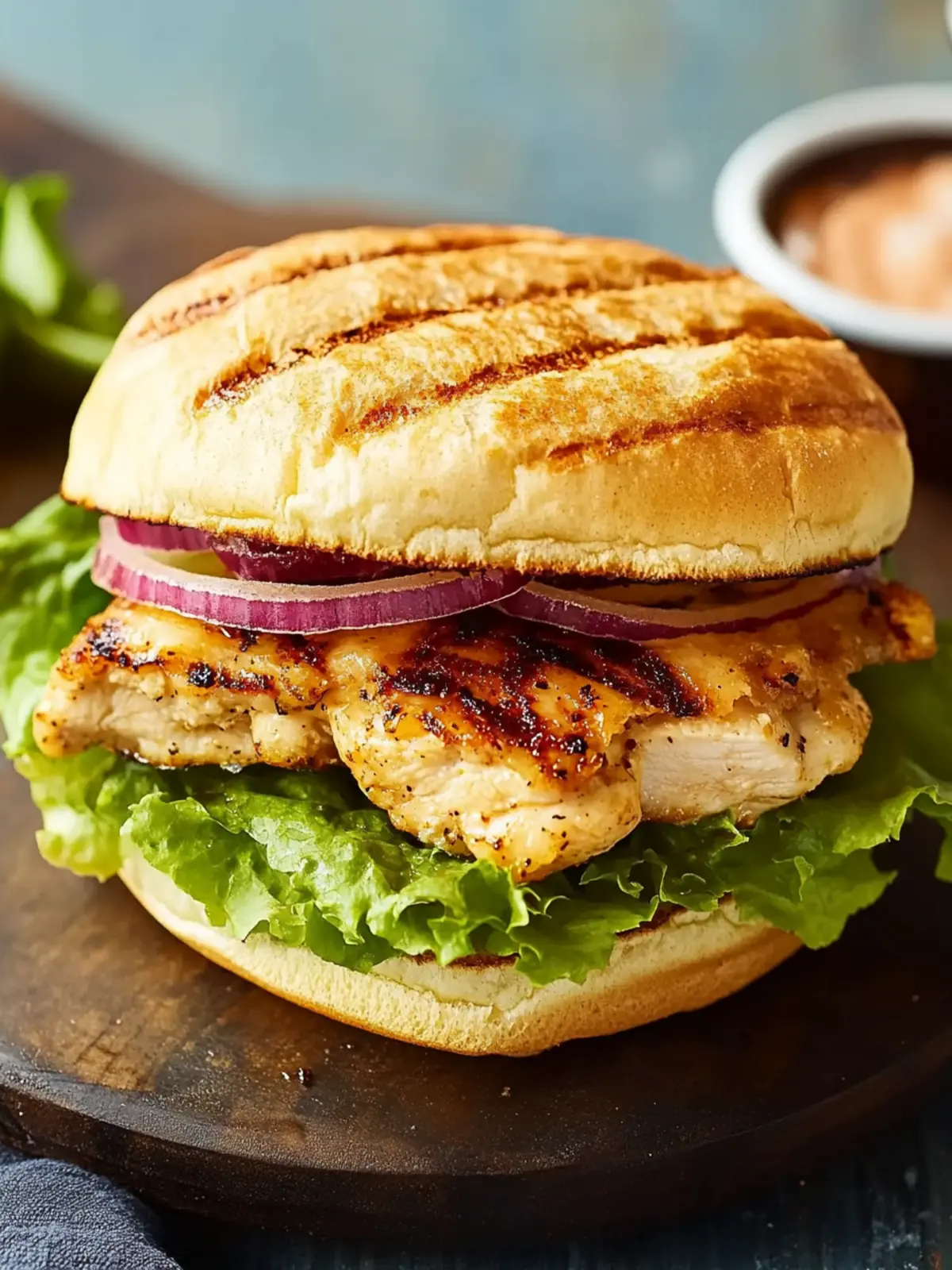 Juicy Grilled Chicken Sandwich with Honey Mustard Bliss 2 Grilled Chicken Sandwich