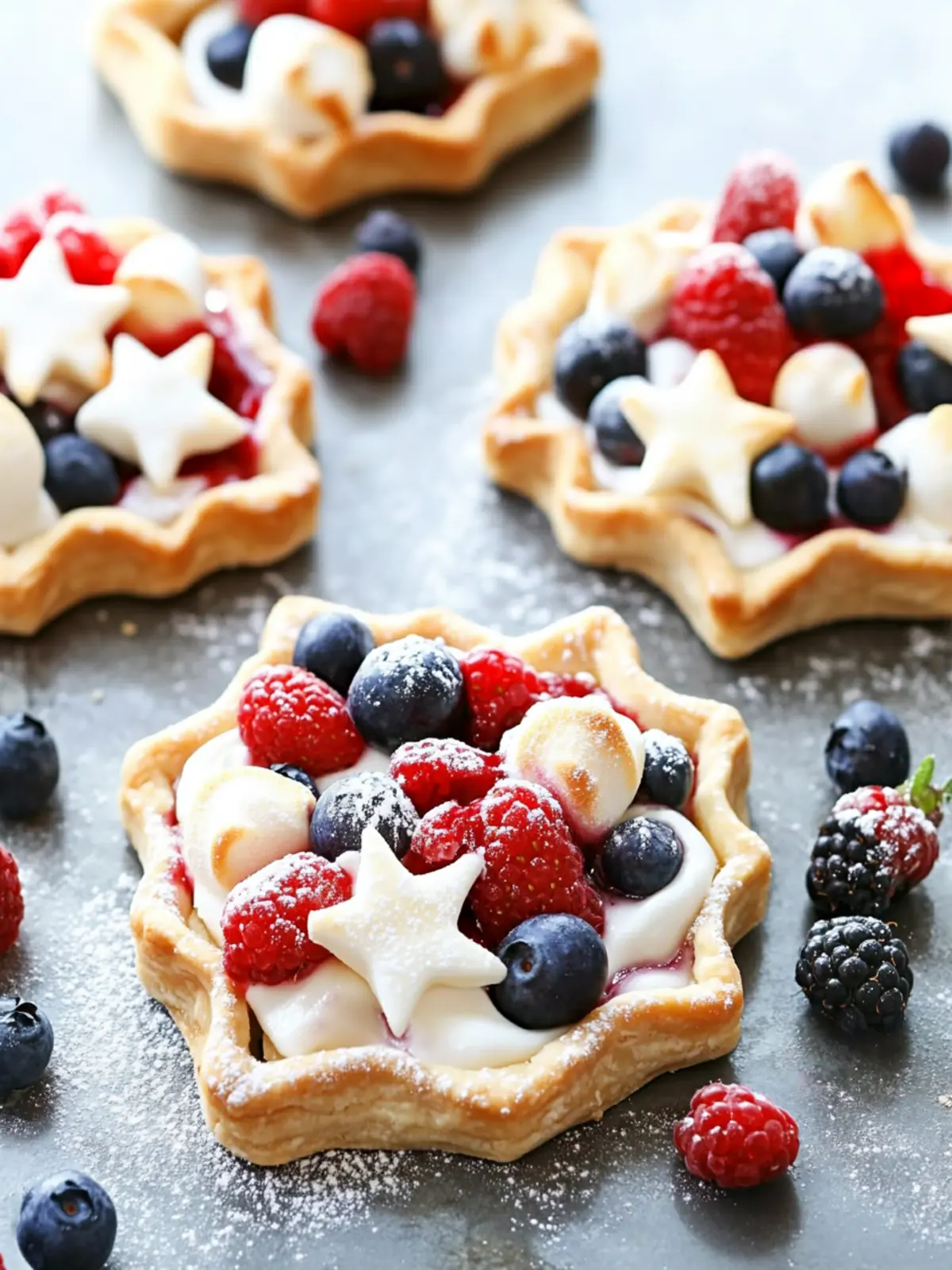 Delight in Starstruck Berry Marshmallow Pies Today! 2 Starstruck Berry Marshmallow Pies
