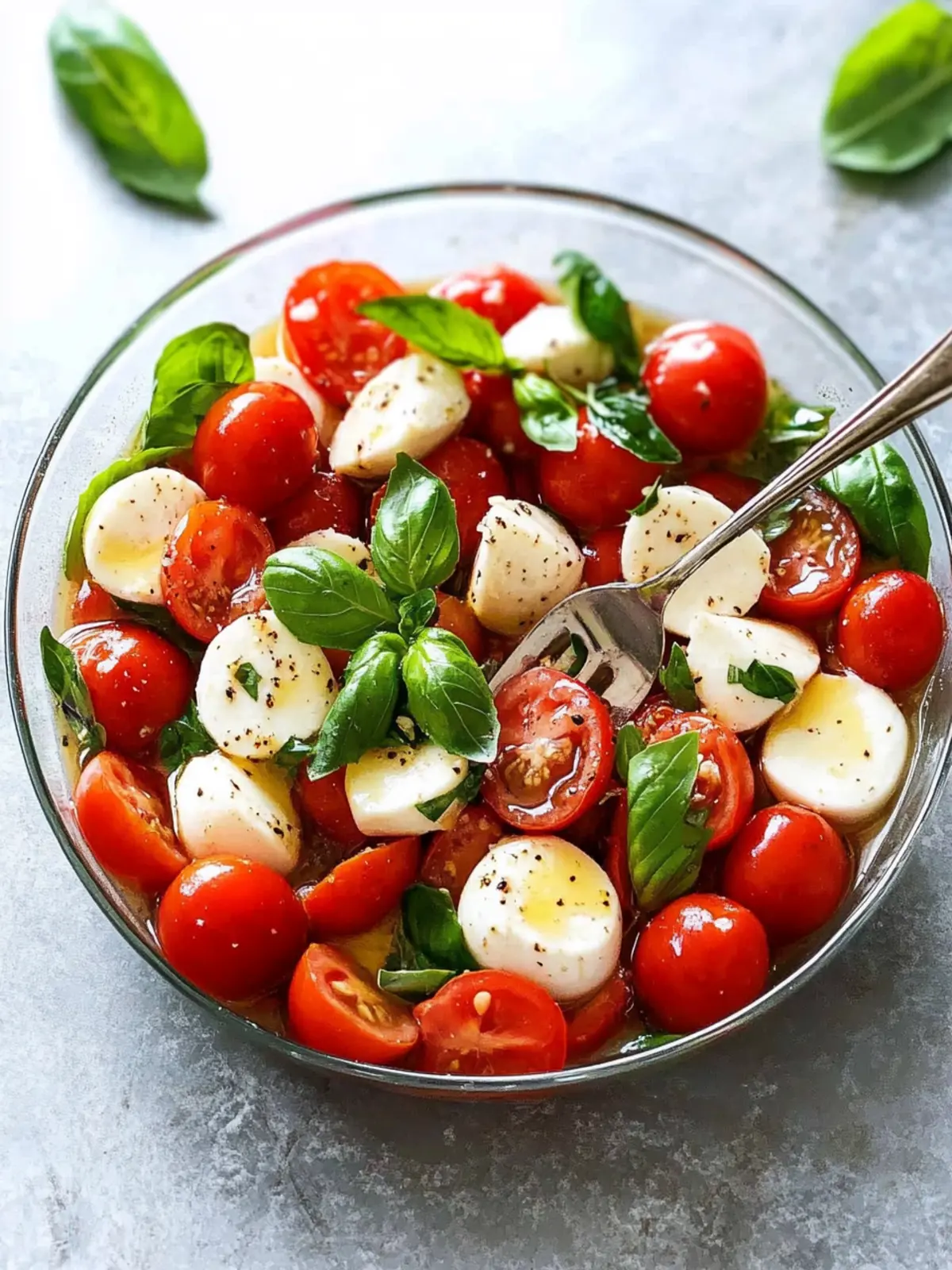Easy Caprese Salad with Cherry Tomatoes - Ready in 8 Minutes! 5 Easy Caprese Salad with Cherry Tomatoes