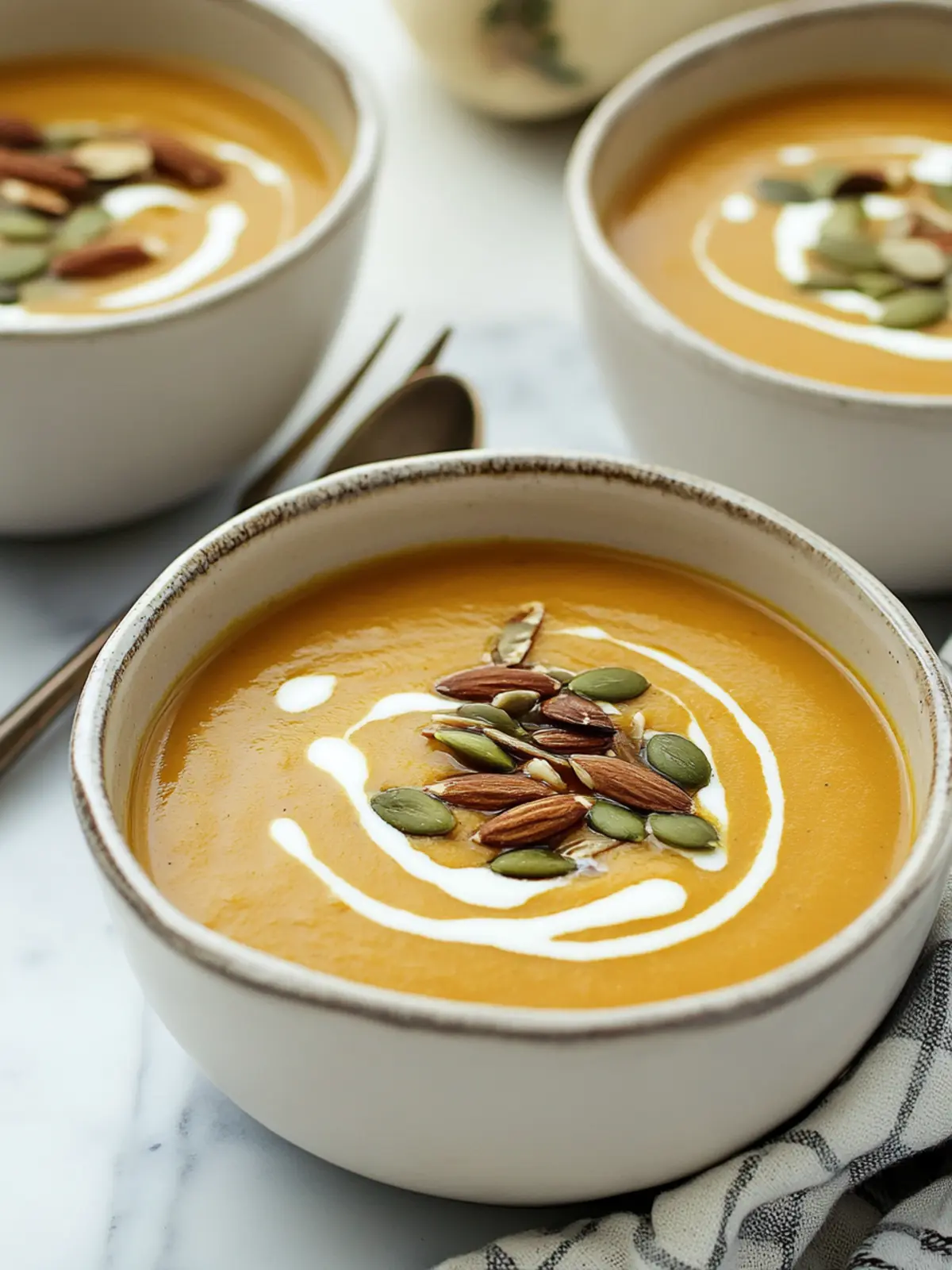 Creamy Roasted Acorn Squash Soup with a Twist of Apple 2 Roasted Acorn Squash Soup