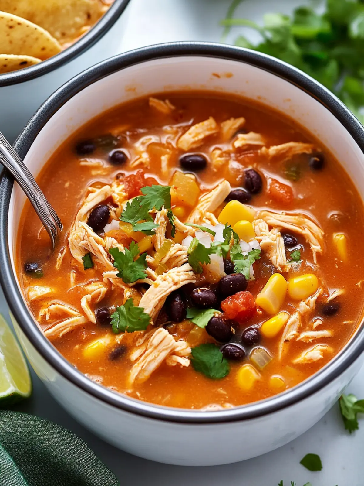 Cozy Up with High Protein Chicken Taco Soup in 30 Minutes 5 High Protein Chicken Taco Soup