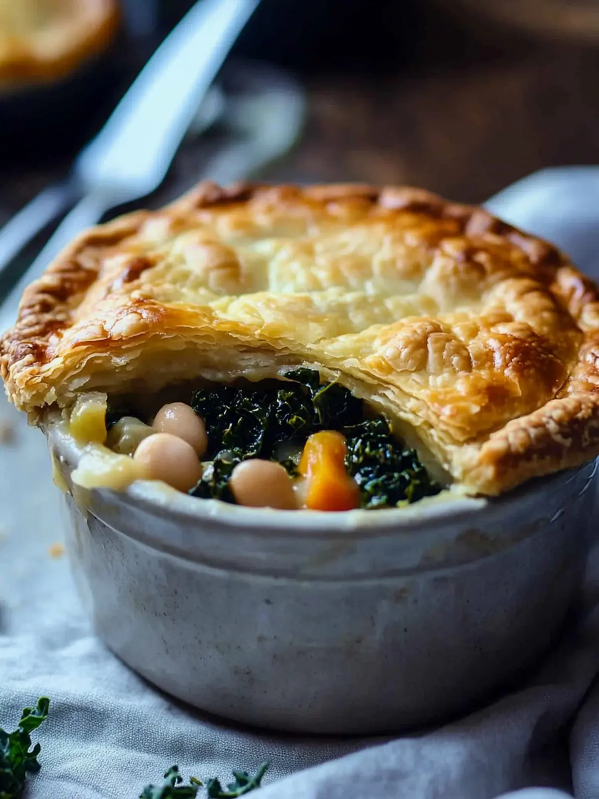 Hearty White Bean and Kale Vegan Pot Pie for Cozy Nights 2 White Bean and Kale Vegan Pot Pie