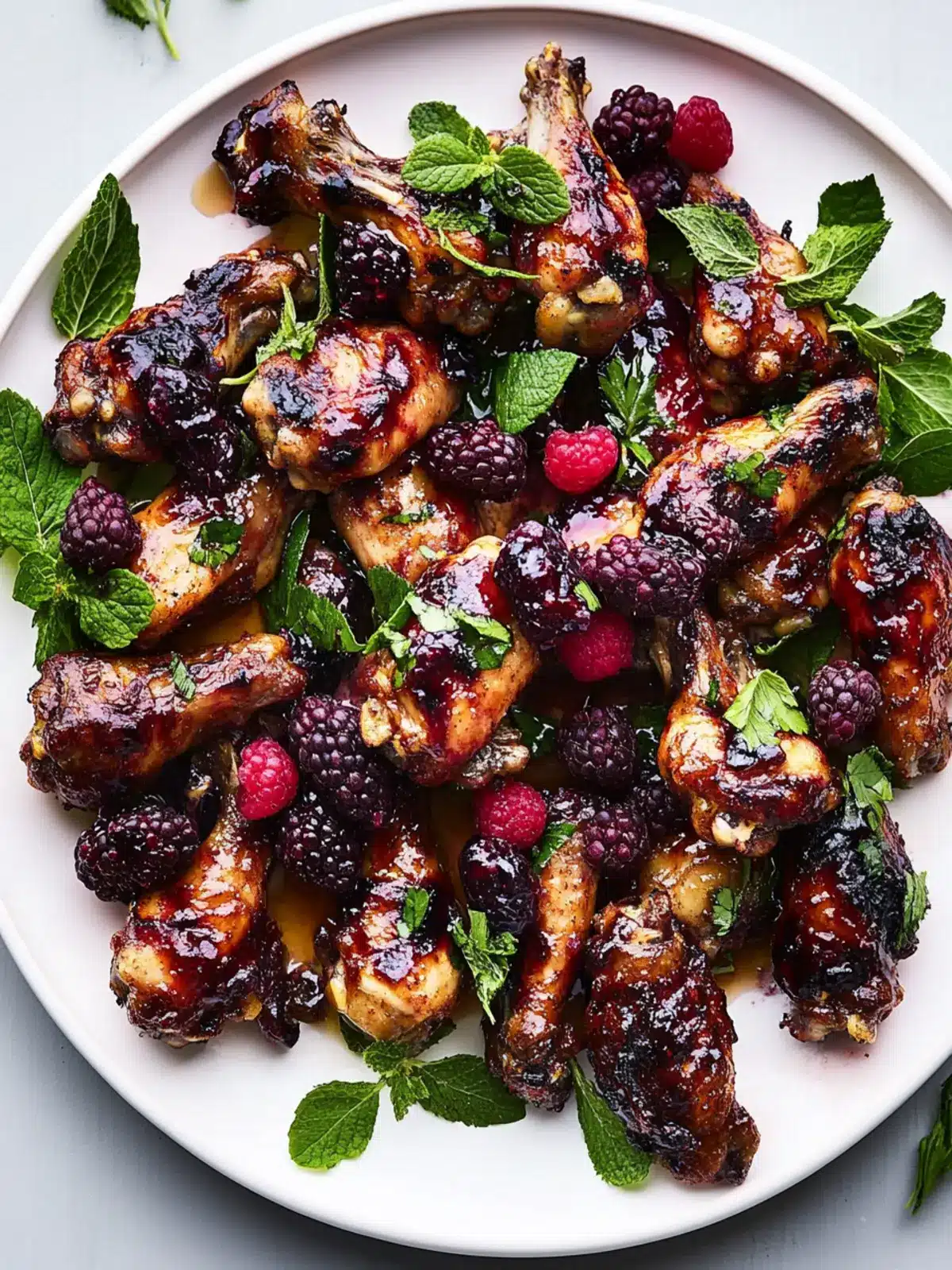 Grilled Chicken Wings with Summer Berry Agrodolce Delight 5 Grilled Chicken Wings With Summer Berry Agrodolce