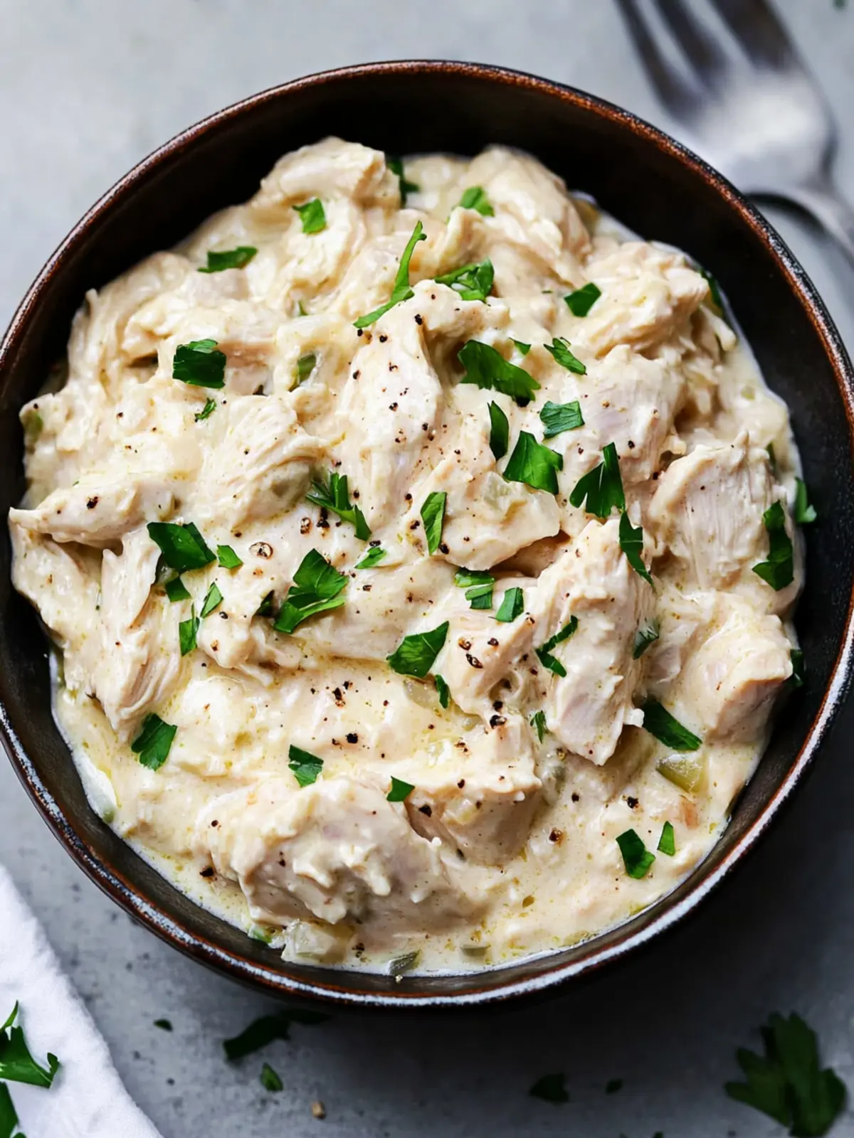 Creamy Slow Cooker Cream Cheese Chicken: Easy Italian Bliss 5 Slow Cooker Cream Cheese Chicken