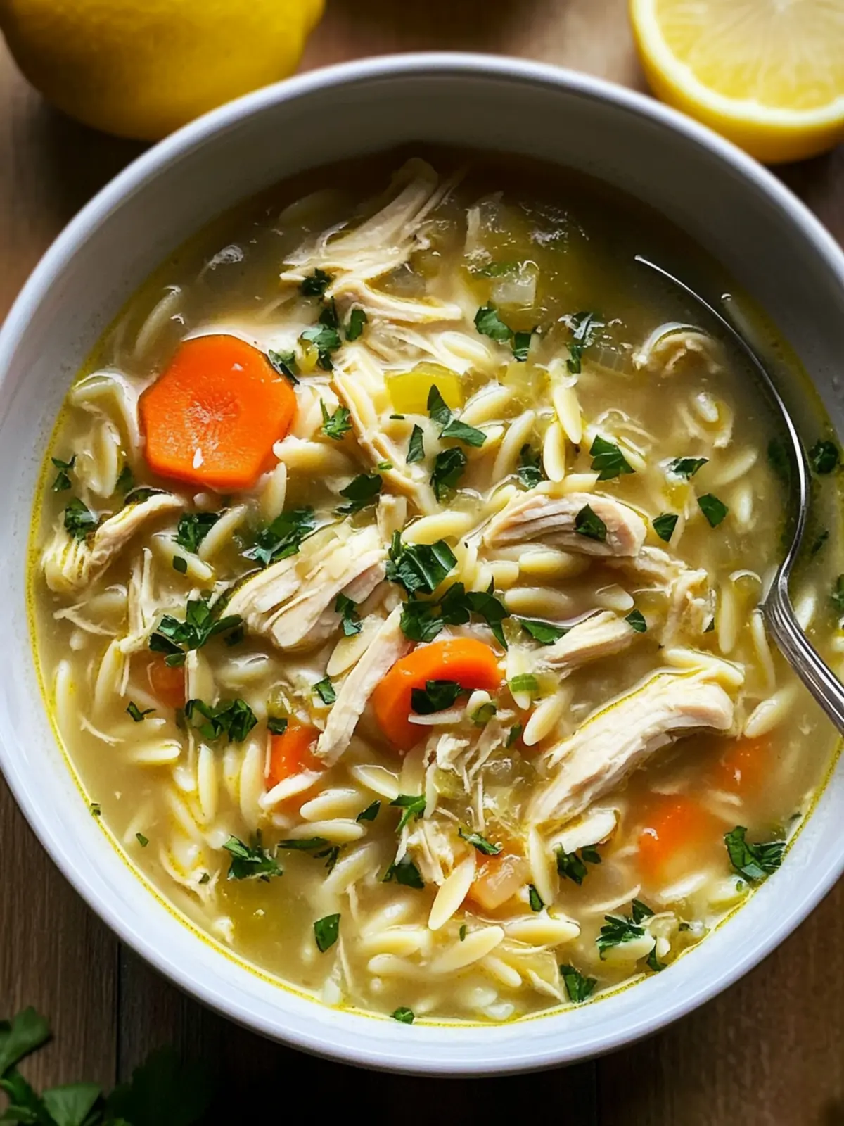 Cozy Crockpot Lemon Chicken Orzo Soup for Ultimate Comfort 2 Crockpot Lemon Chicken Orzo Soup
