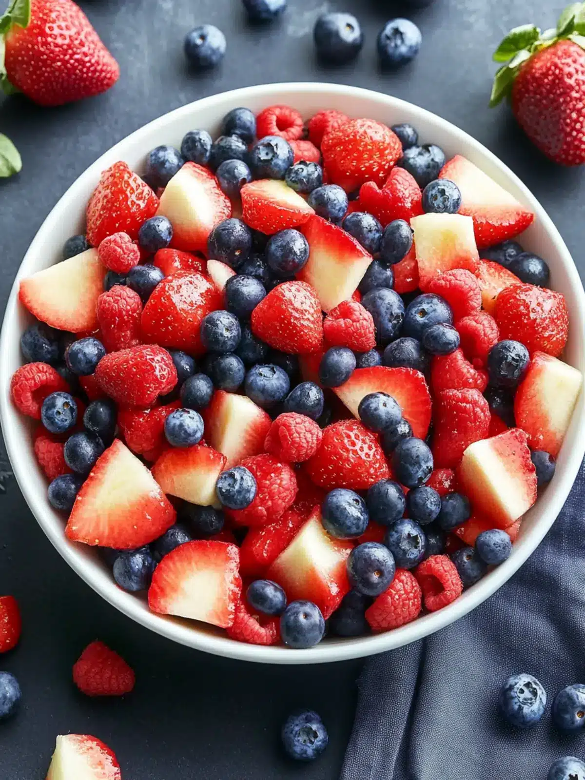 Celebrate Summer with Red, White, and Blue Fruit Salad Delight 5 Red, White, and Blue Fruit Salad