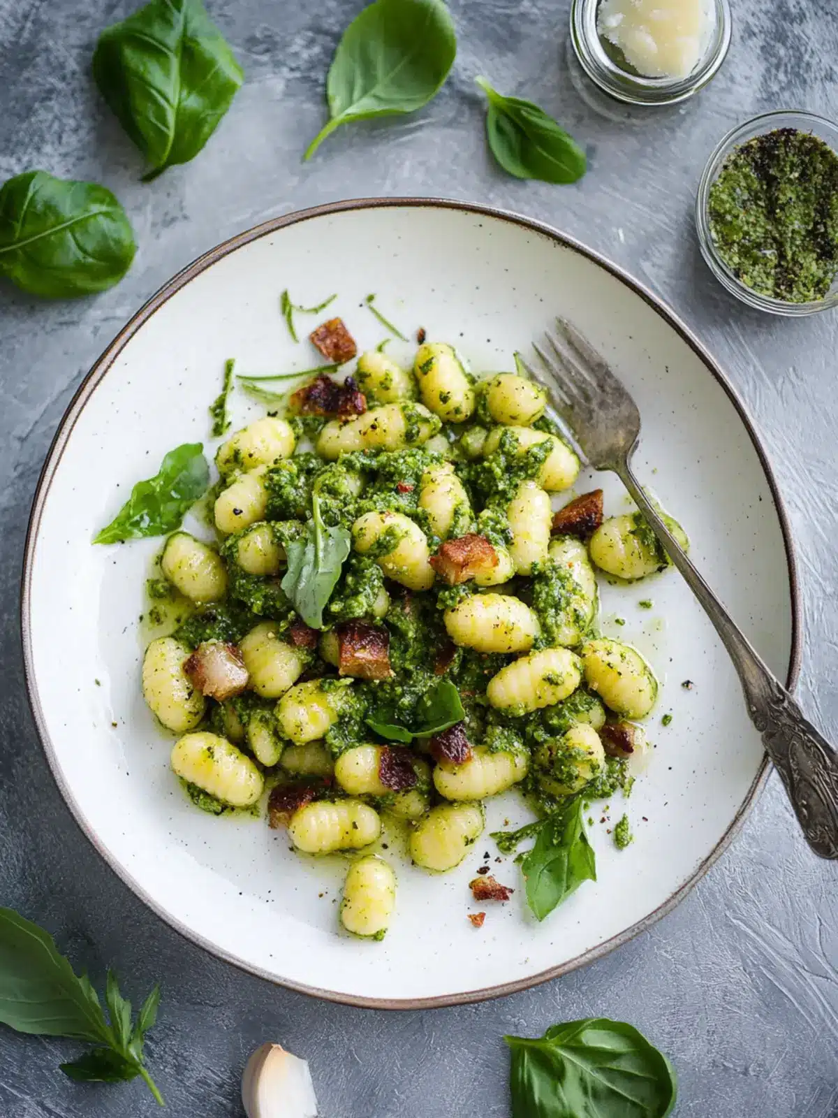 Eggless Gnocchi with Arugula Pesto for Quick Vegan Meals 5 Eggless Gnocchi with Arugula Pesto