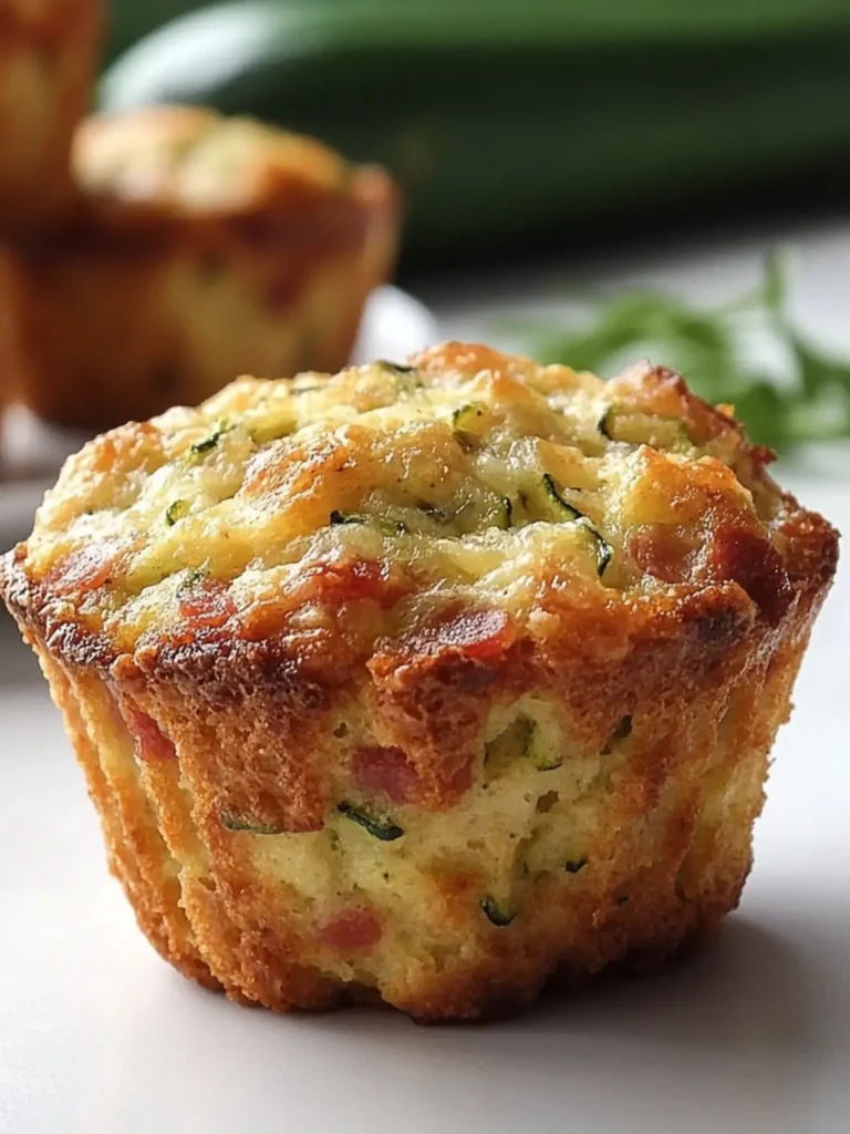 Keto Pepperoni Zucchini Muffins