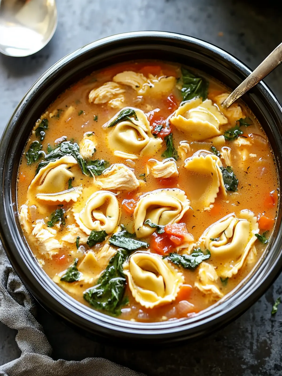 Cozy Up with Crockpot Tortellini Chicken Soup Tonight 3 Crockpot Tortellini Chicken Soup