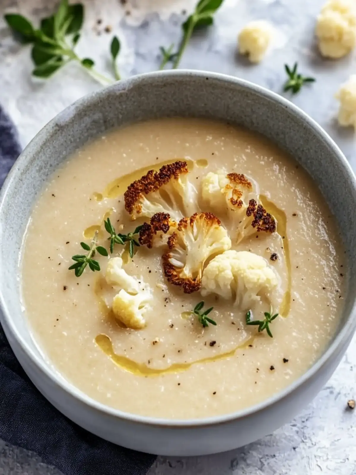 Heavenly Roasted Cauliflower Soup: Healthy Comfort in a Bowl 2 Roasted Cauliflower Soup