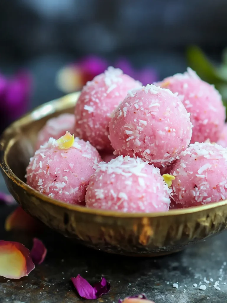 Pink Coconut Ladoo