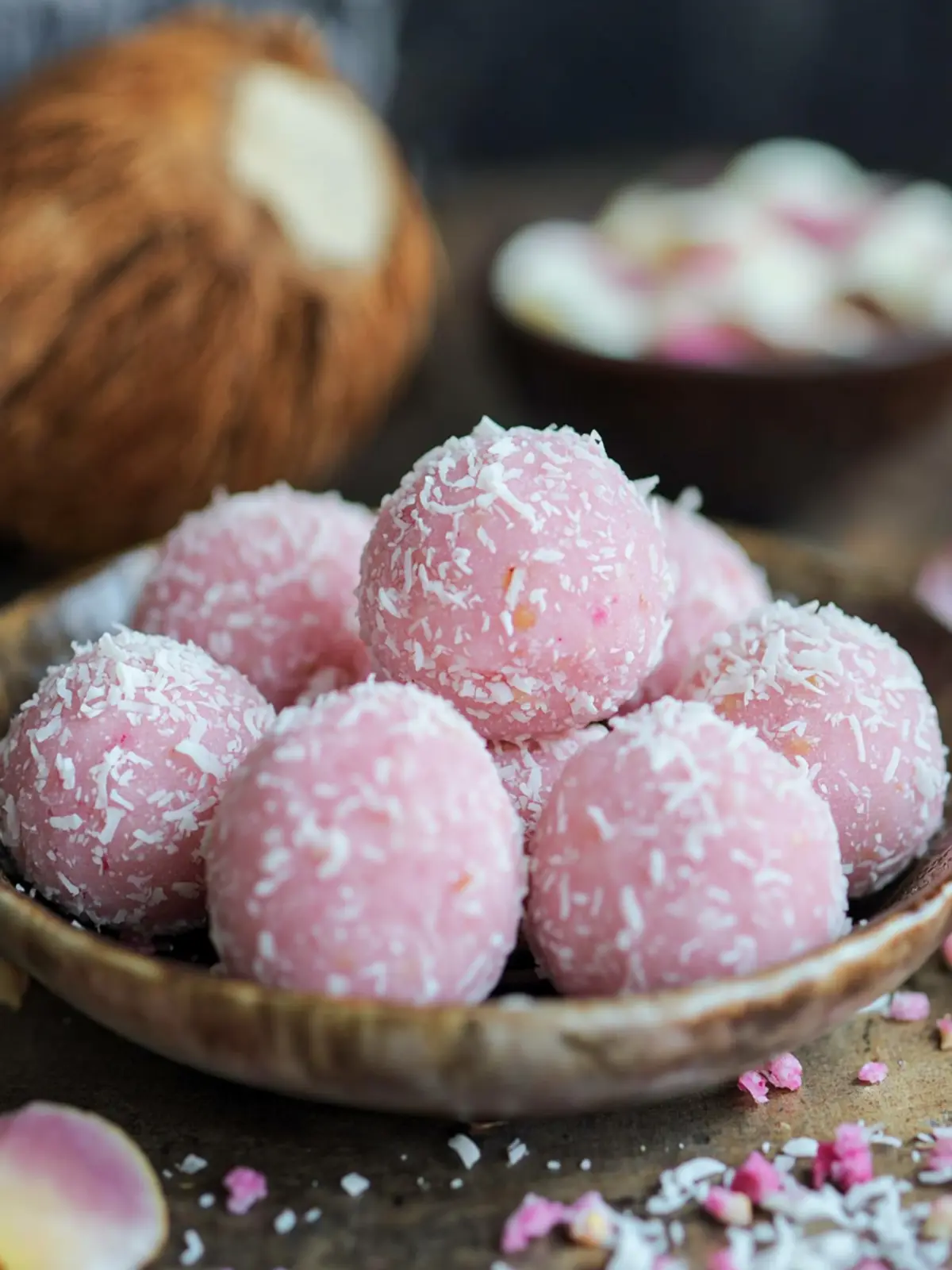 Delicious Pink Coconut Ladoo: A Quick Festive Treat! 4 Pink Coconut Ladoo